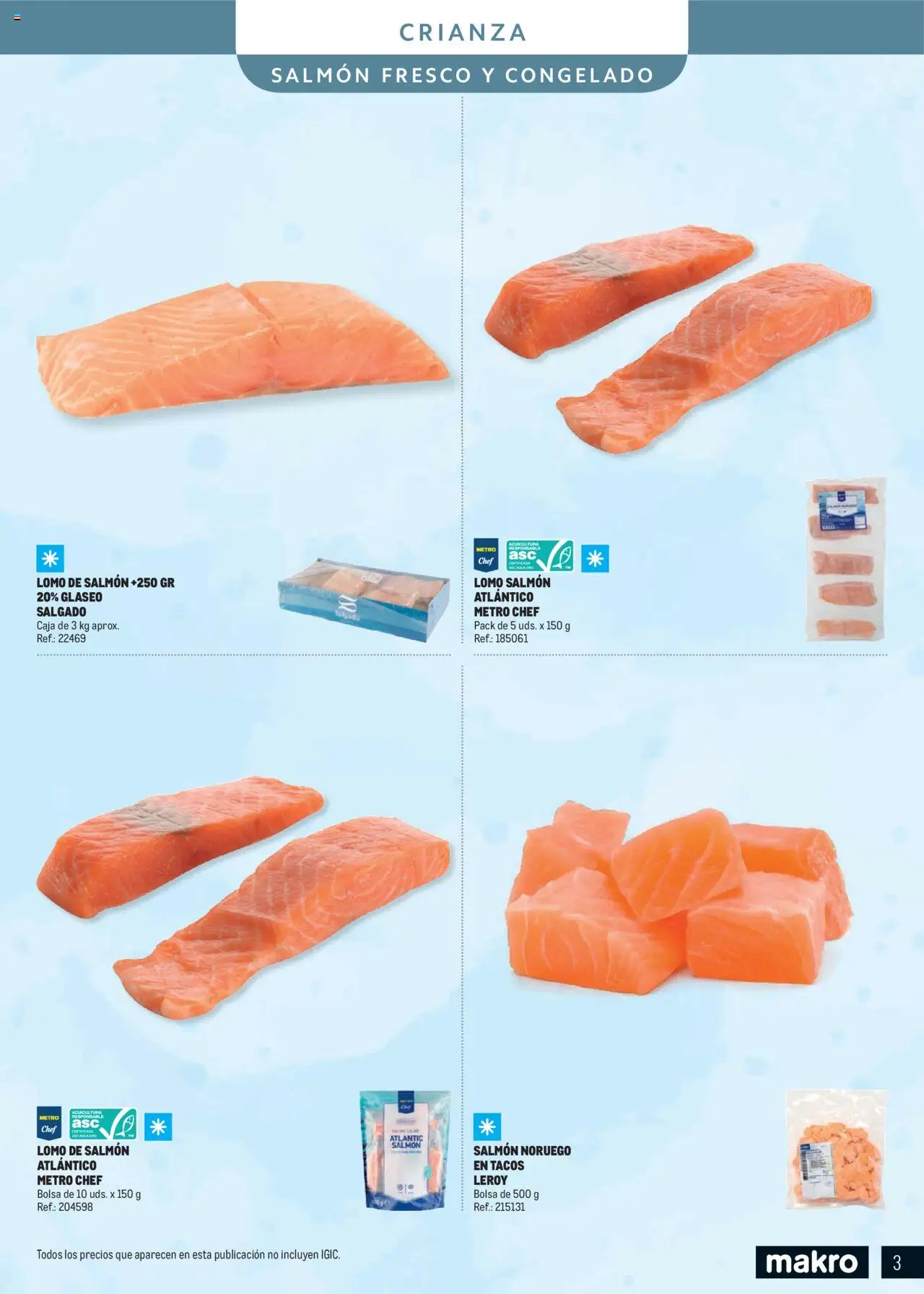 Makro - Especial Pescados Canarias │ válido desde el 11.06.2025 | Página: 3 | Productos: Tacos, Bolsa, Caja