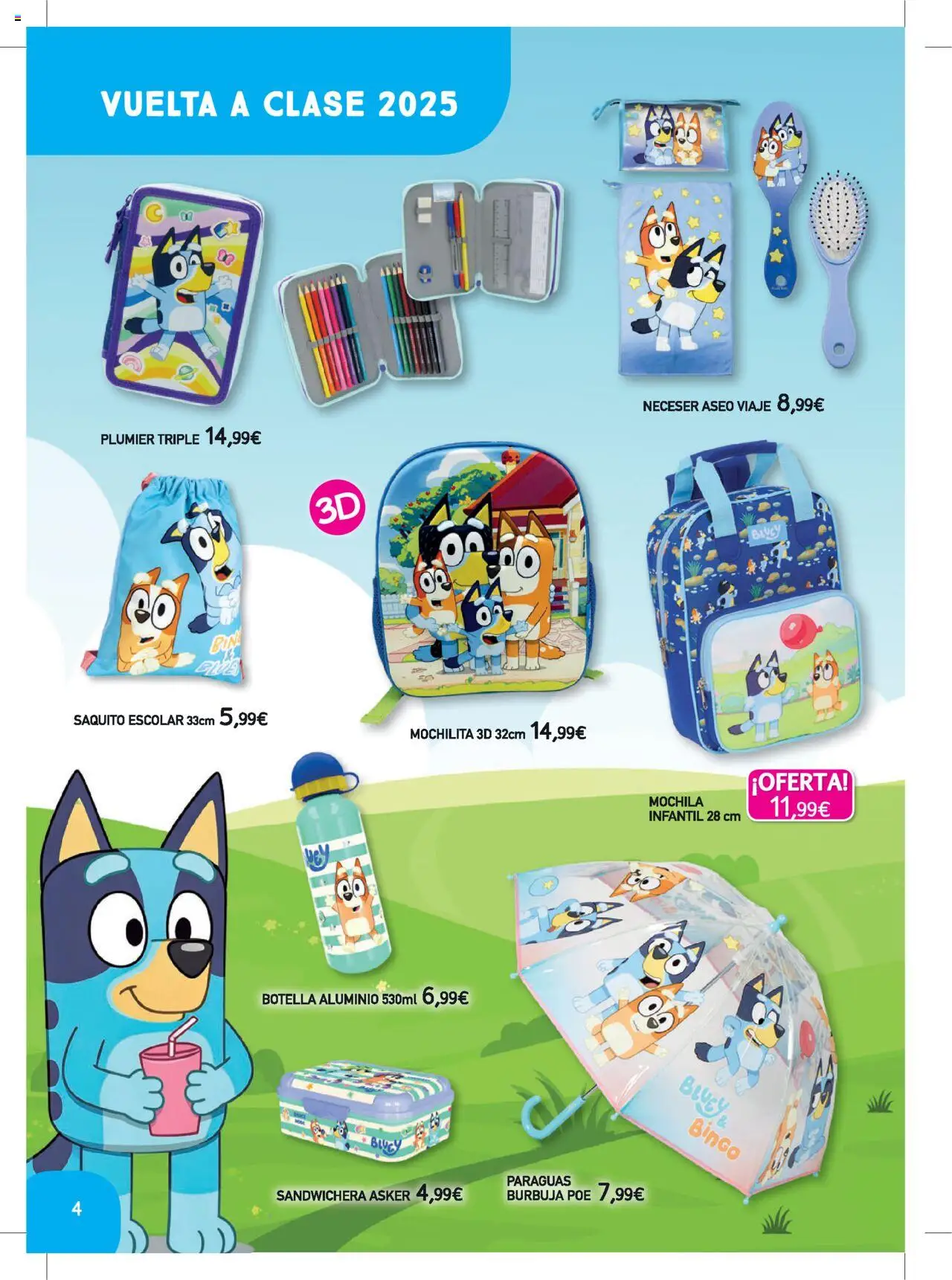 Toy Planet catálogo Vuelta al Cole │ válido desde el 06.08.2025 | Página: 4 | Productos: Mochila, Sandwichera, Neceser