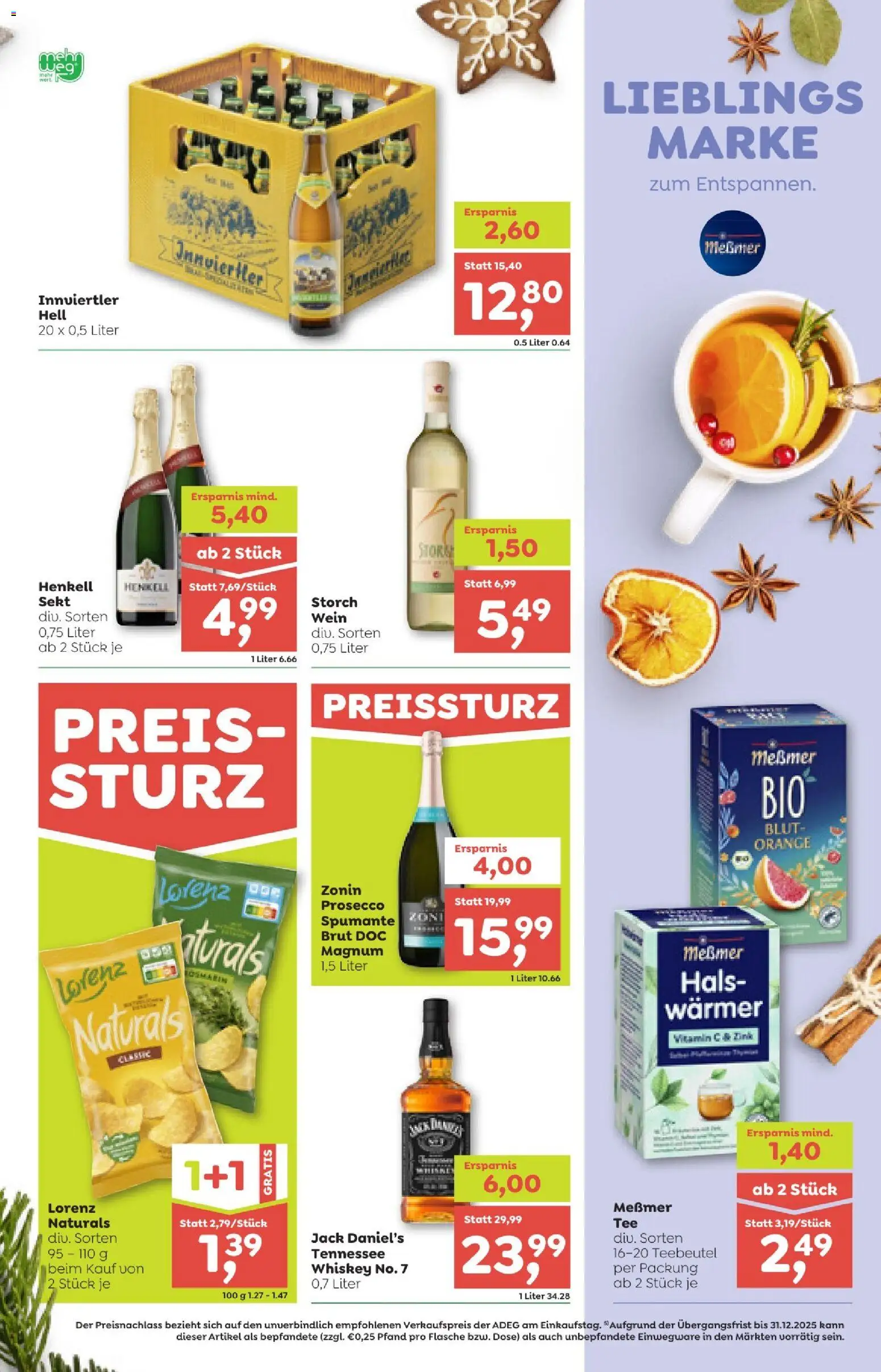 ADEG Flugblatt gültig ab 11.12.2025 | Seite: 9 | Produkte: Whiskey, Wein