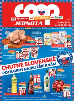 COOP Jednota leták platný od 23.10.2025