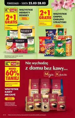 Pogląd oferty "REMSEY MANGO Z CHILI, Herbata o smaku mango z chili." - ważna od 23.03.2026 | Strona: 18 | Produkty: Karta, Top, Pringles, Herbata