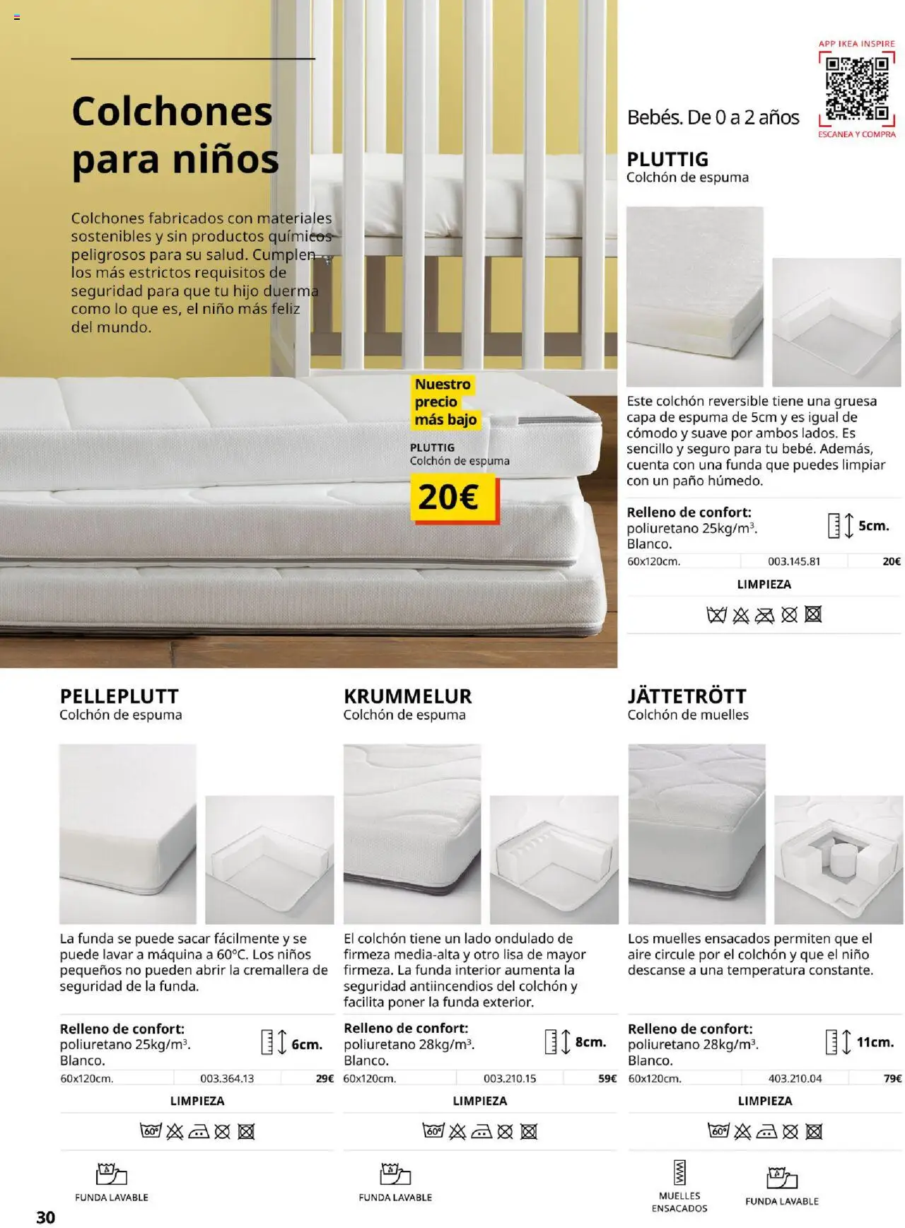 Catálogo IKEA Confort │ válido desde el 04.02.2025 | Página: 30 | Productos: Colchon, Funda