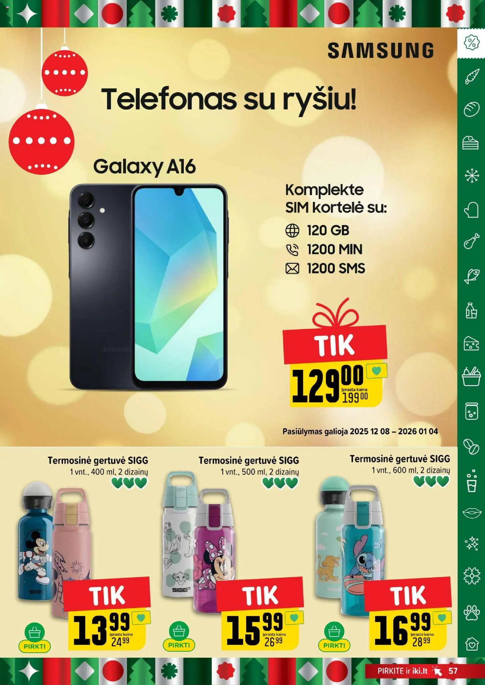 IKI akcijos nuo 22.12.2025 | Puslapis: 57 | Prekių: Telefonas