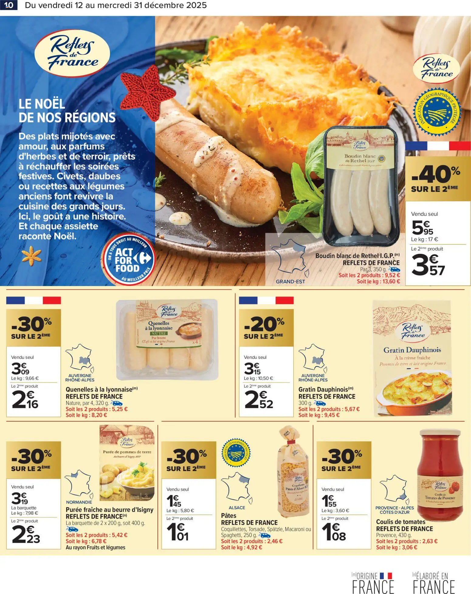 {H1} | Page: 12 | Produits: Lait, Pâtes, Crème, Pommes de terre