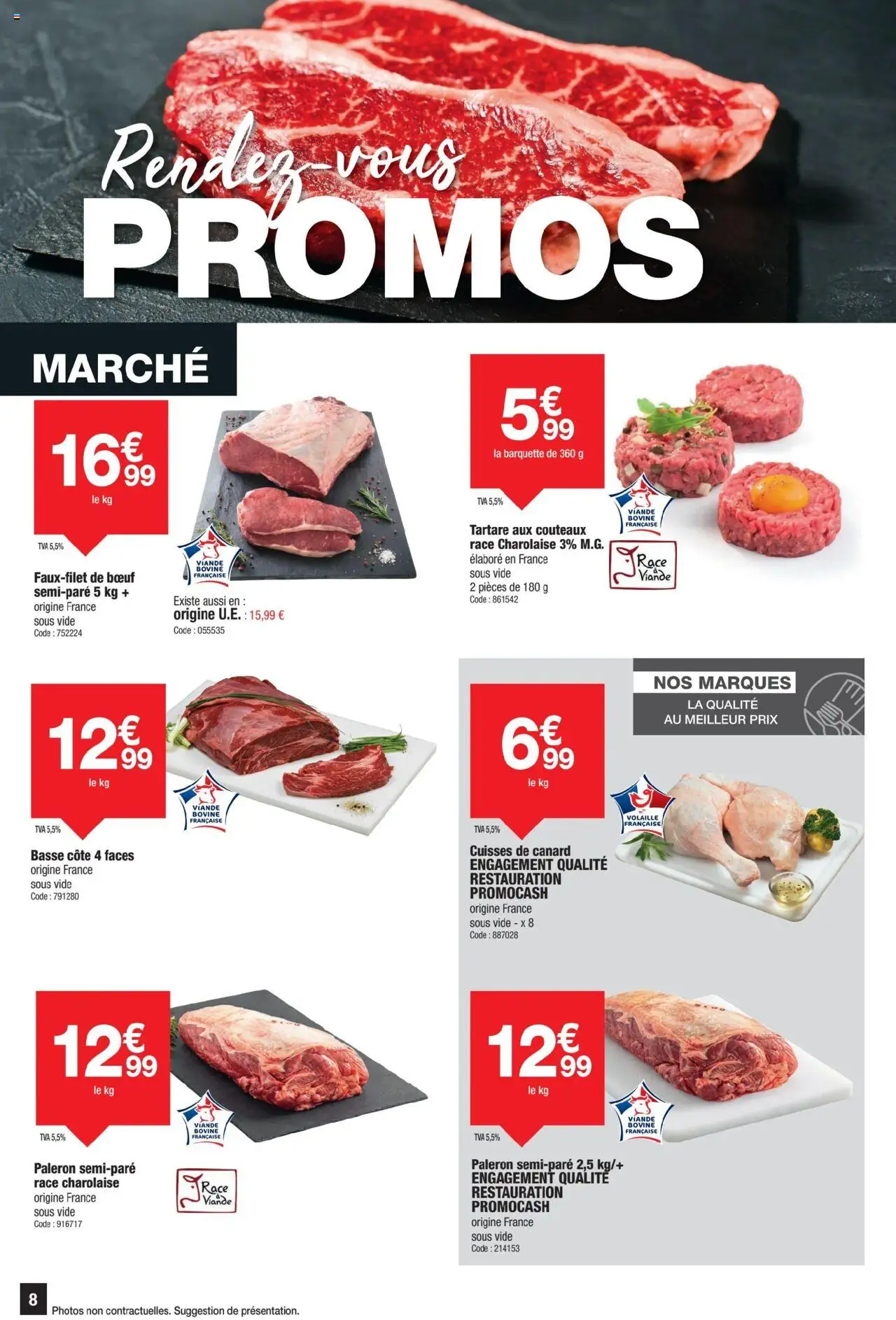  | Page: 8 | Produits: Volaille, Viande, Basse côte, Viande bovine