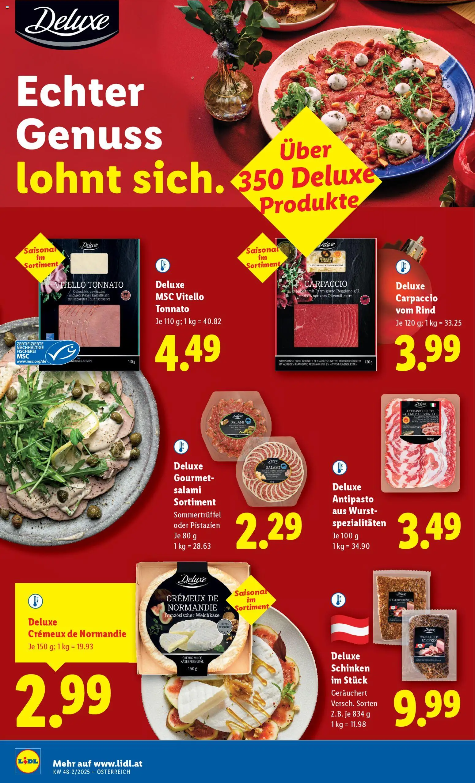 Lidl Flugblatt - Eisenstadt, Ebenfurth, Mattersburg gültig ab 27.11.2025 | Seite: 8 | Produkte: Wurst, Salami, Schinken