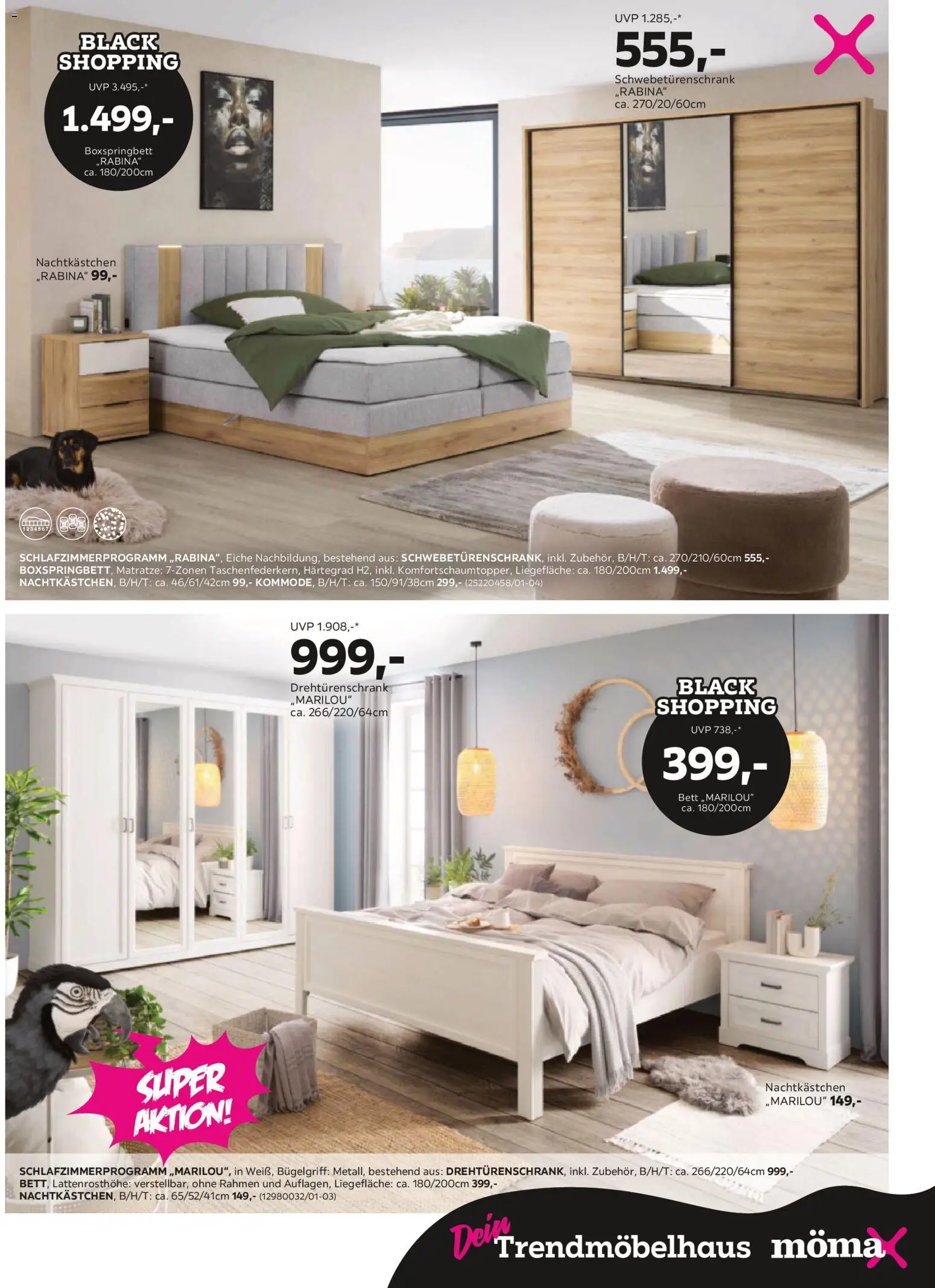 Mömax - Black Friday gültig ab 25.11.2025 | Seite: 7 | Produkte: Bett, Matratze