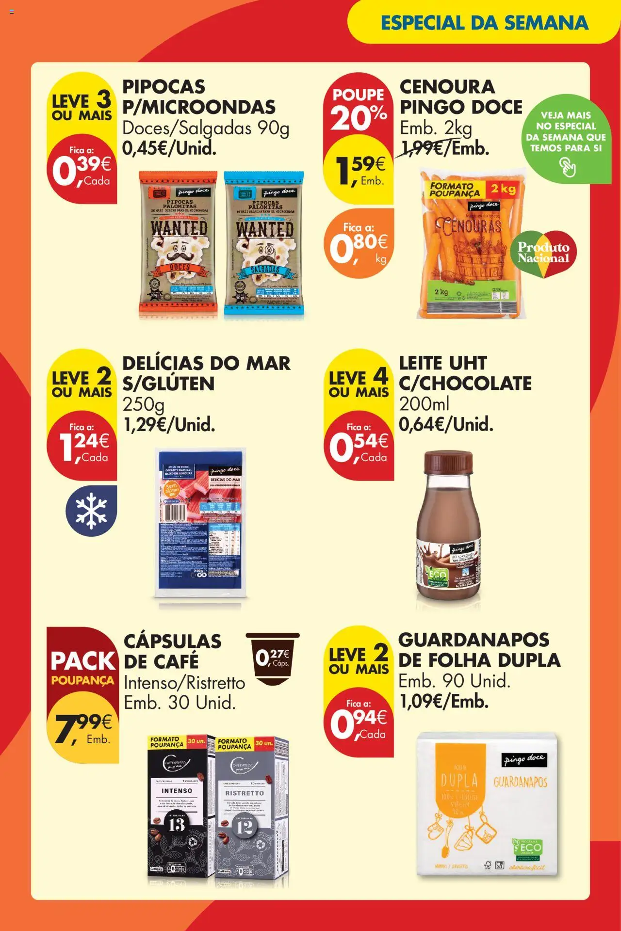 Pingo Doce Poupe Este Fim de Semana │ válido de 10.10.2025 | Página: 21 | Produtos: Pipocas, Guardanapos, Café, Chocolate