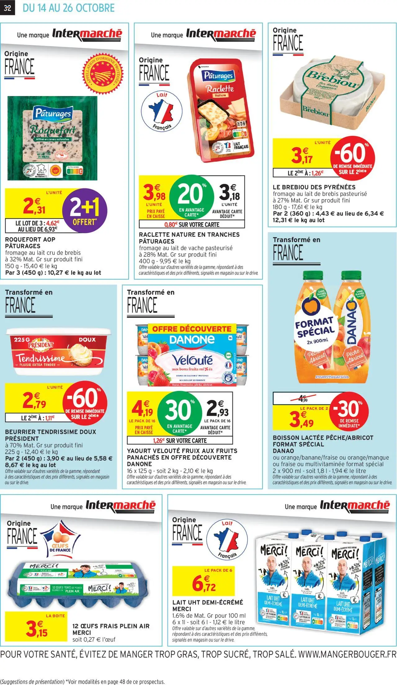 {H1} | Page: 32 | Produits: Abricot, Sucre, Lait, Fromage