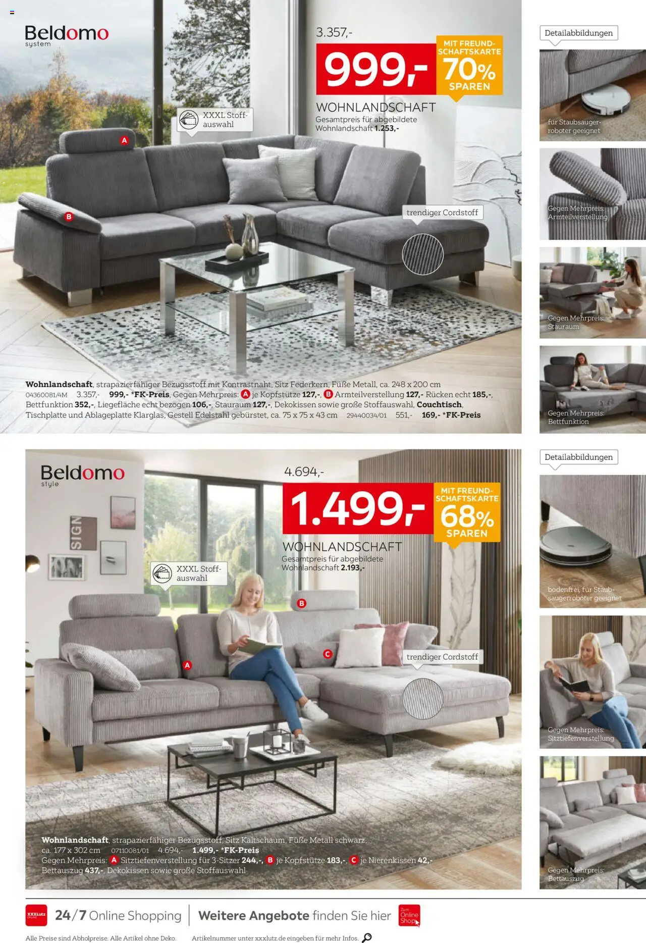 XXXL Lutz Polster Spezial – gültig ab 12.10.2025 | Seite: 6 | Produkte: Wohnlandschaft, Staubsauger, Roboter