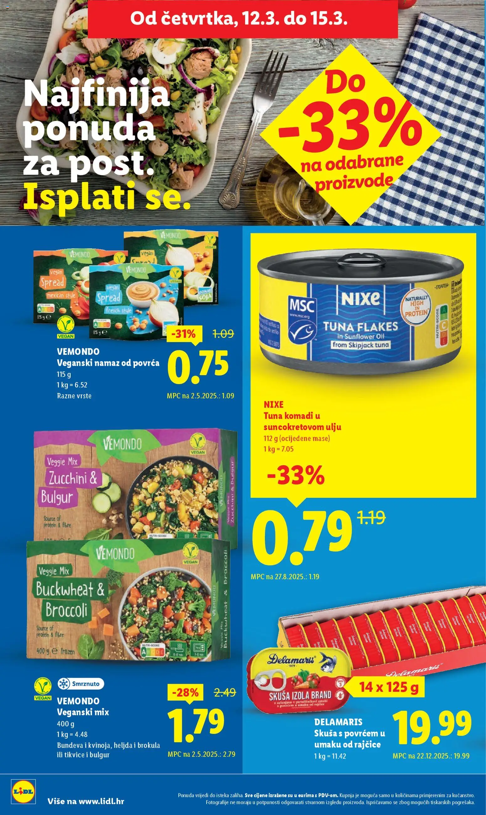 Lidl katalog | vrijedi od 09.03.2026 | Stranica: 58 | Proizvodi: Tikvice, Rajčice, Skuša, Bundeva