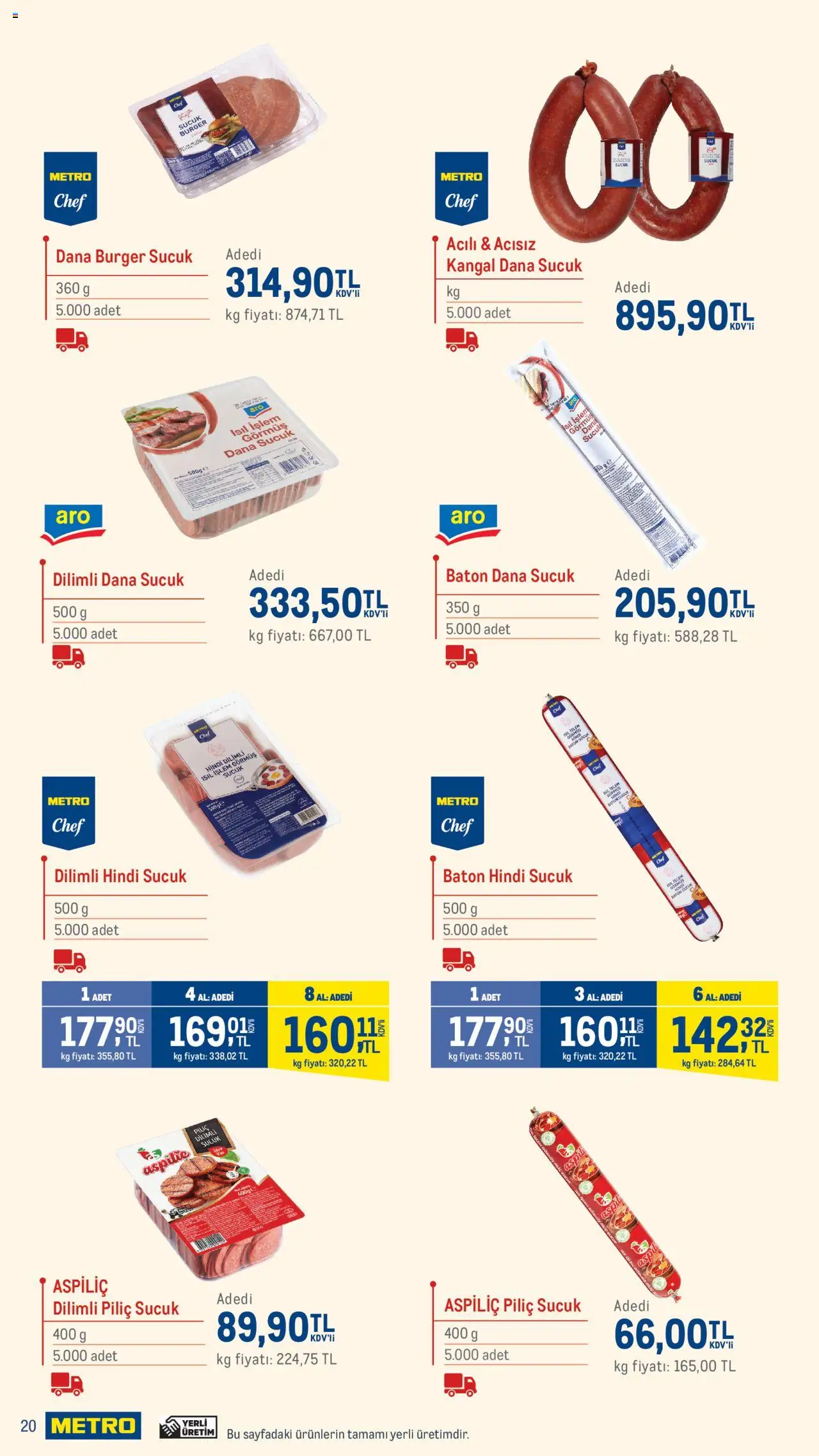 Metro Sokak Lezzetleri - 13.06.2025 tarihinden itibaren geçerlidir | Sayfa: 20 | Ürünler: Piliç, Sucuk