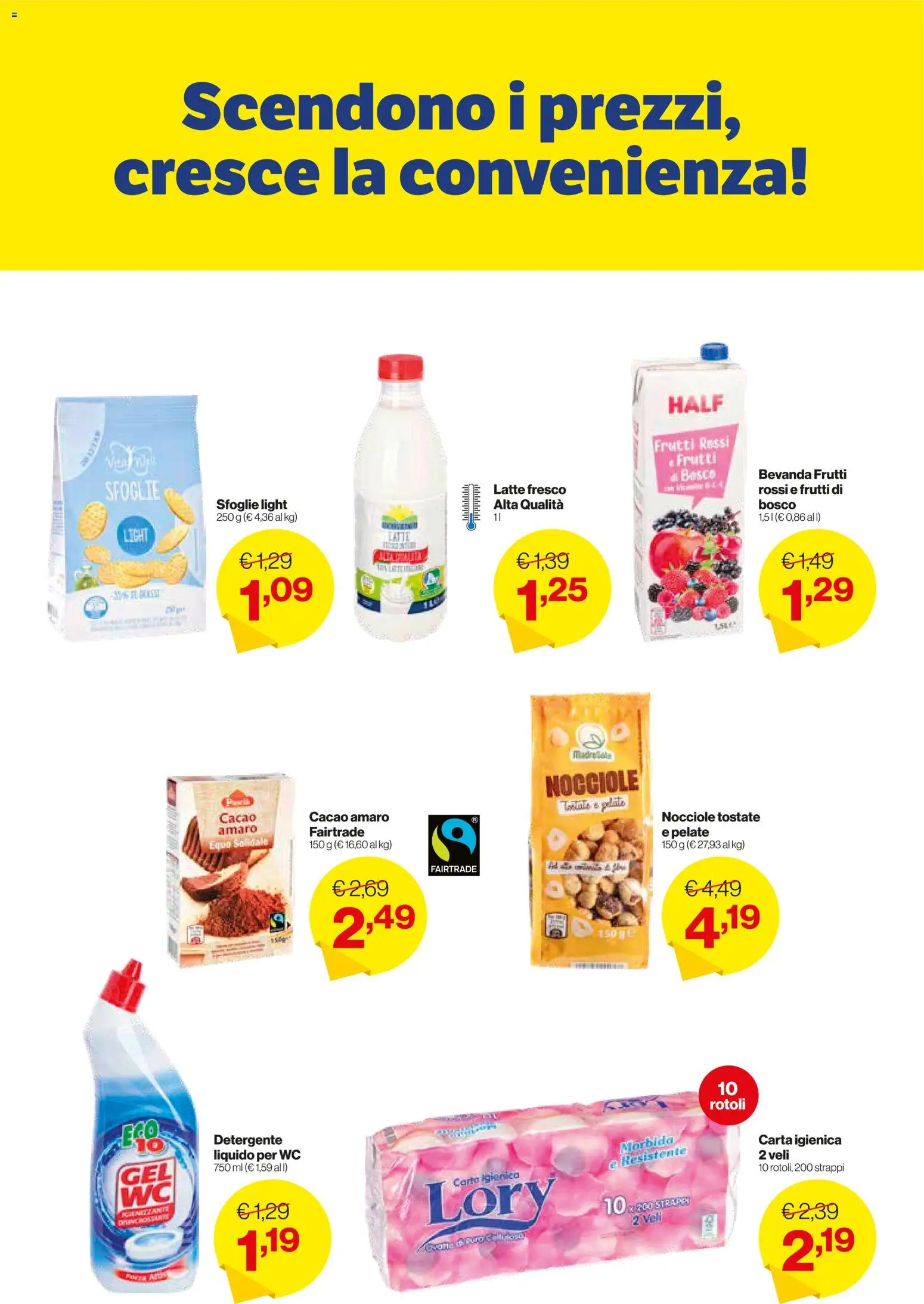 Volantino IN's del 25.02.2026 | Pagina: 11 | Prodotti: Latte, Nocciole, Cacao, WC