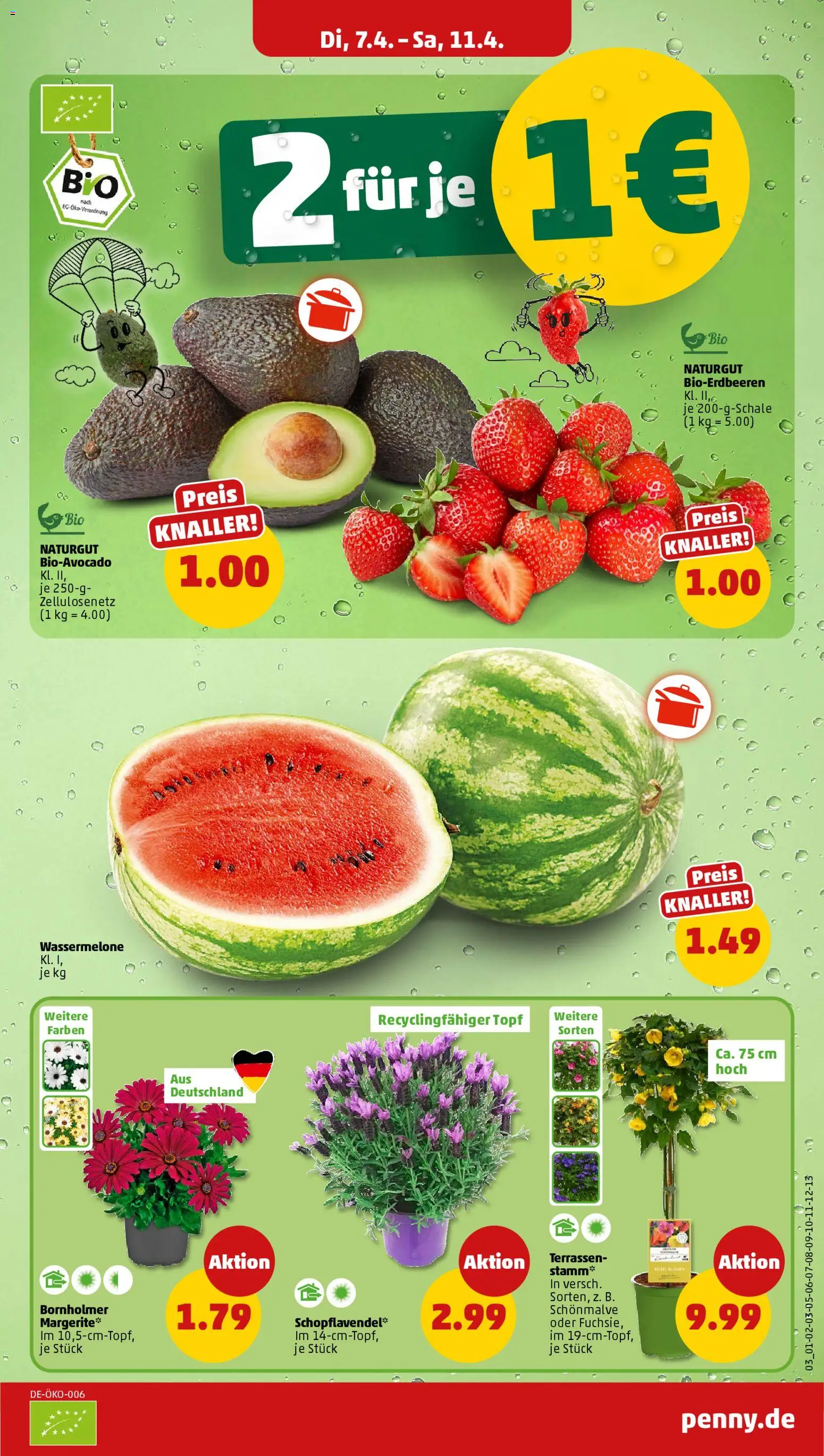 Penny Prospekt 	 – gültig ab 07.04.2026 | Seite: 3 | Produkte: Wassermelone