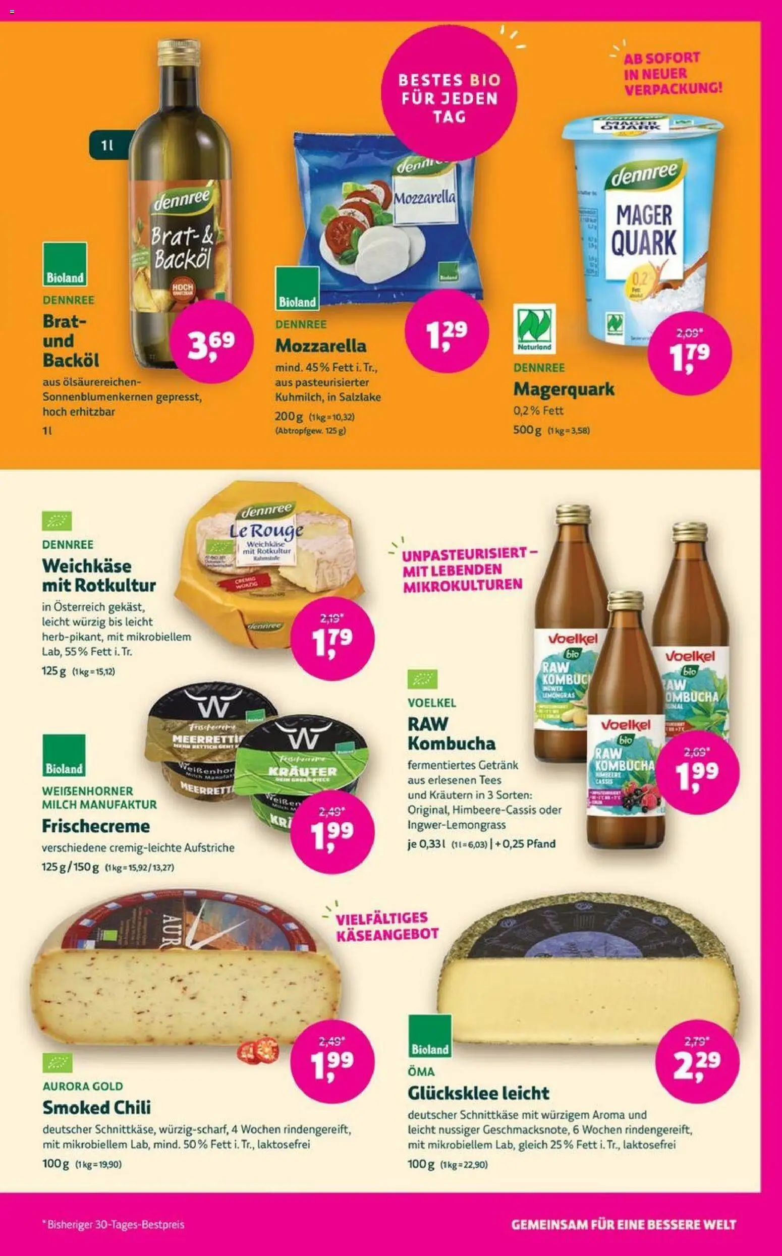 Denns BioMarkt Angebote – gültig ab 02.01.2025 | Seite: 13 | Produkte: Quark, Milch, Mozzarella, Chili