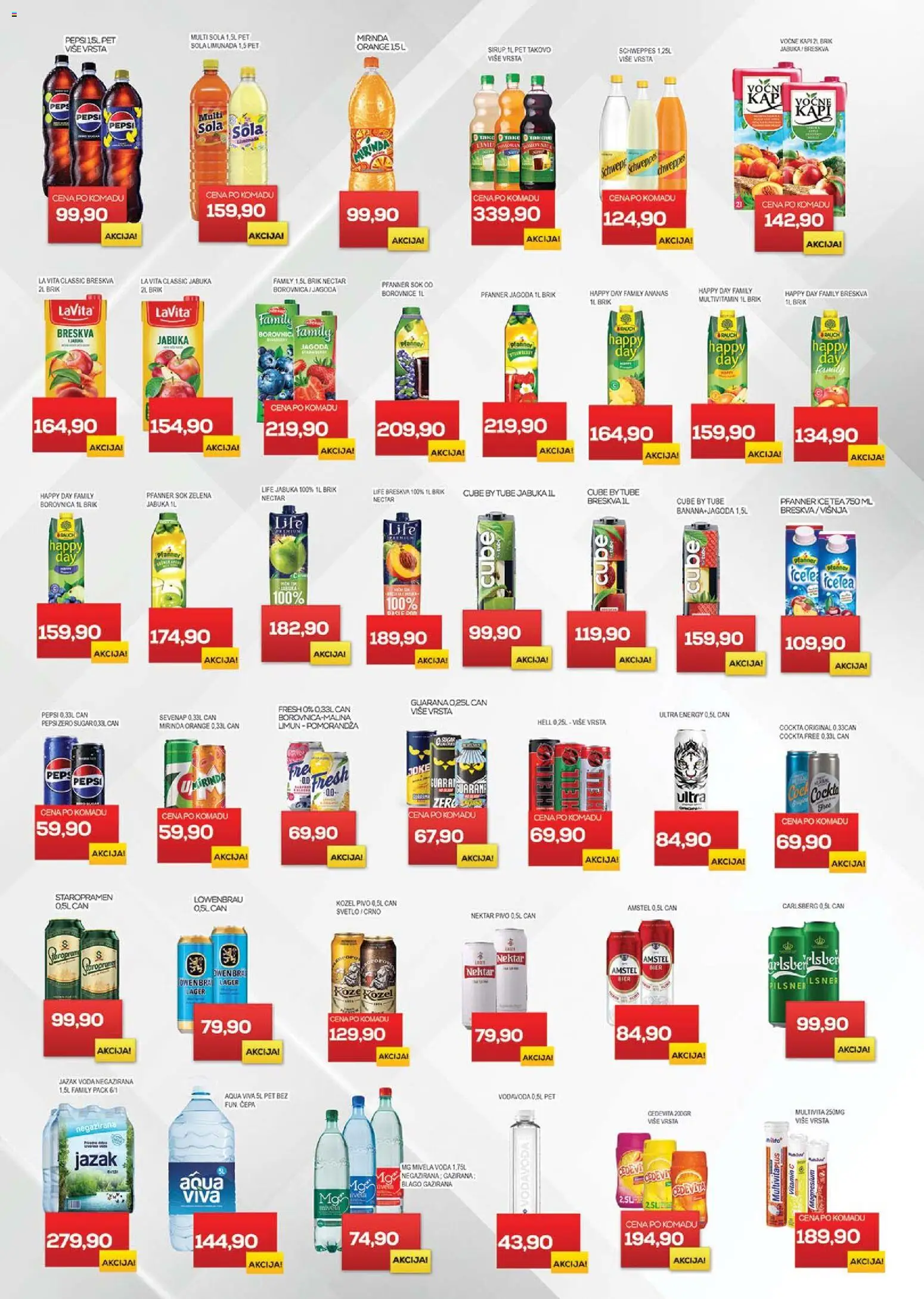 Medius katalog - važi od 02.01.2026 | Strana: 15 | Proizvode: Voda, Guarana, Pivo, Limun
