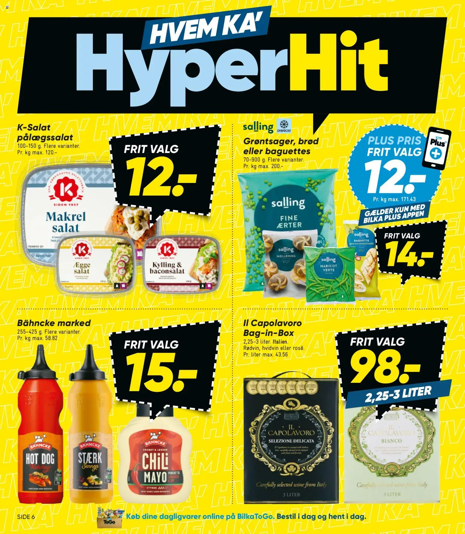 Bilka tilbudsavis – gyldig fra 27.02.2026 | Side: 6 | Produkter: Brød, Salat, Makrel, Sennep