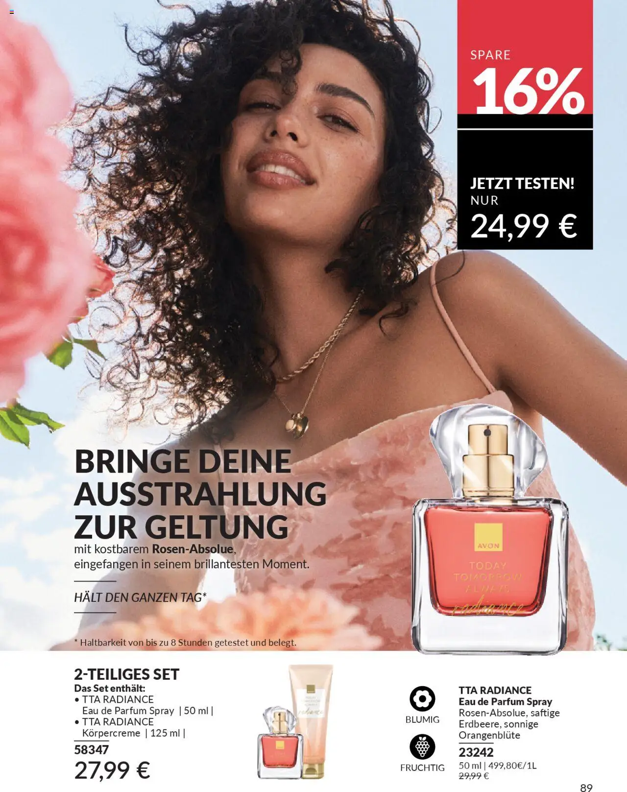 AVON Katalog Oktober 2025 – gültig ab 01.10.2025 | Seite: 91 | Produkte: Parfüm, Körpercreme, Eau de Parfum
