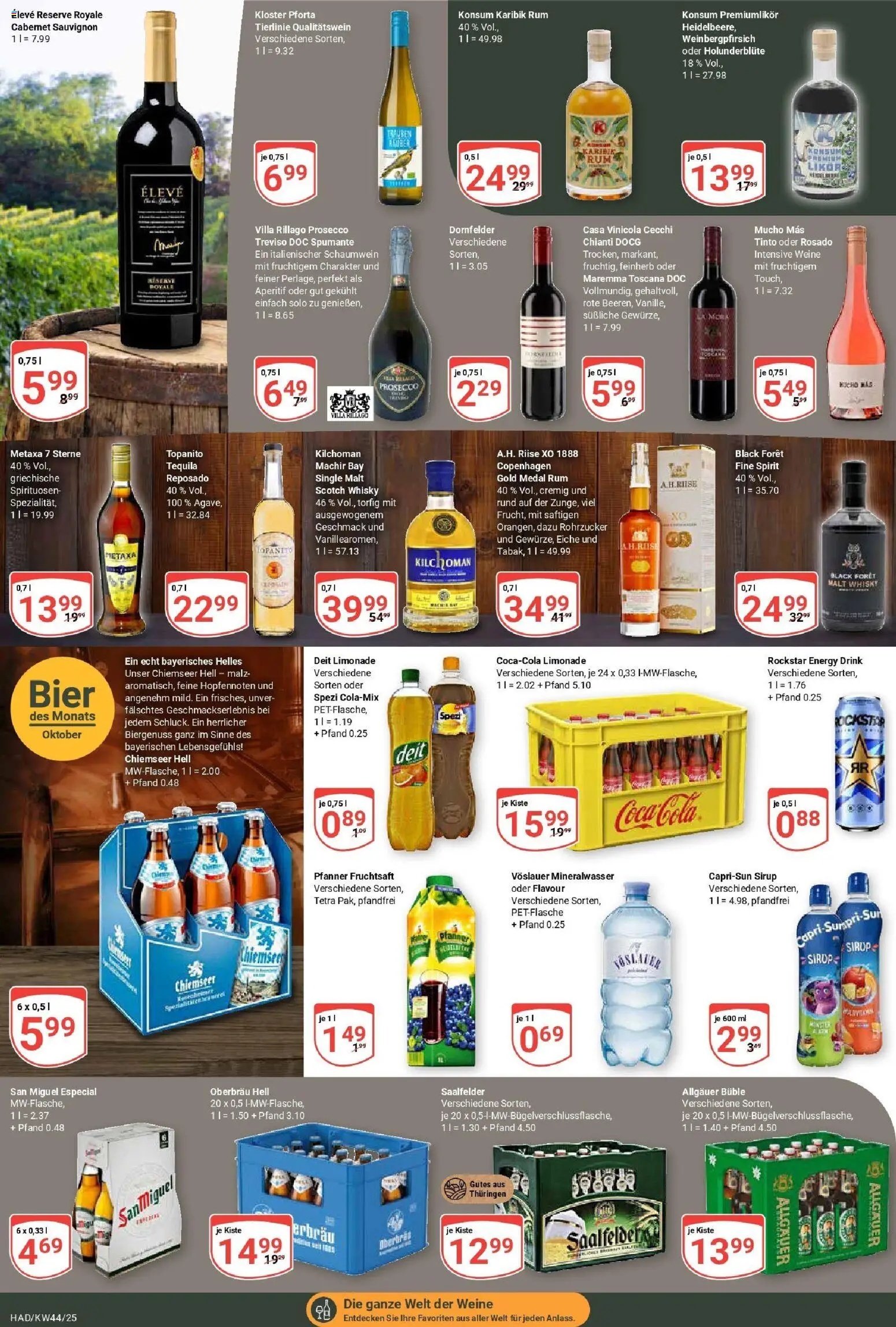 Globus prospekt Halle (saale)	 – gültig ab 26.10.2025 | Seite: 18 | Produkte: Limonade, Metaxa, Tequila, Fruchtsaft