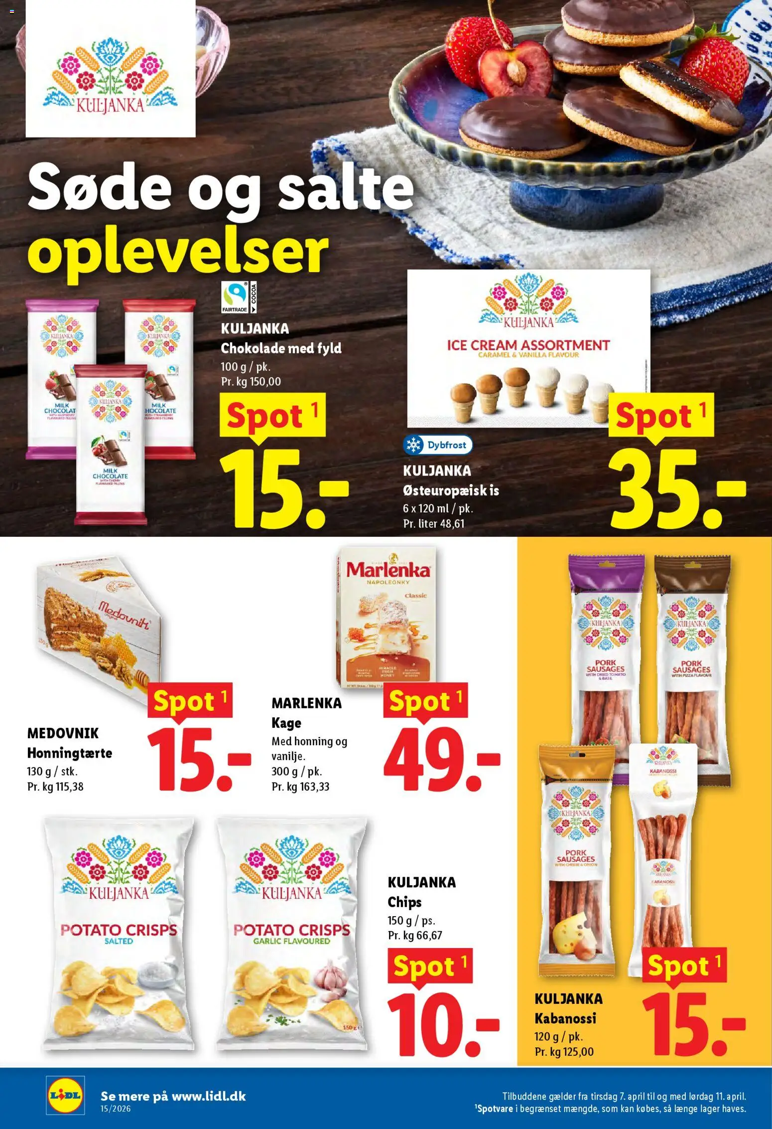 Lidl tilbudsavis – gyldig fra 07.04.2026 | Side: 12 | Produkter: Chokolade, Is, Vanilje, Søm