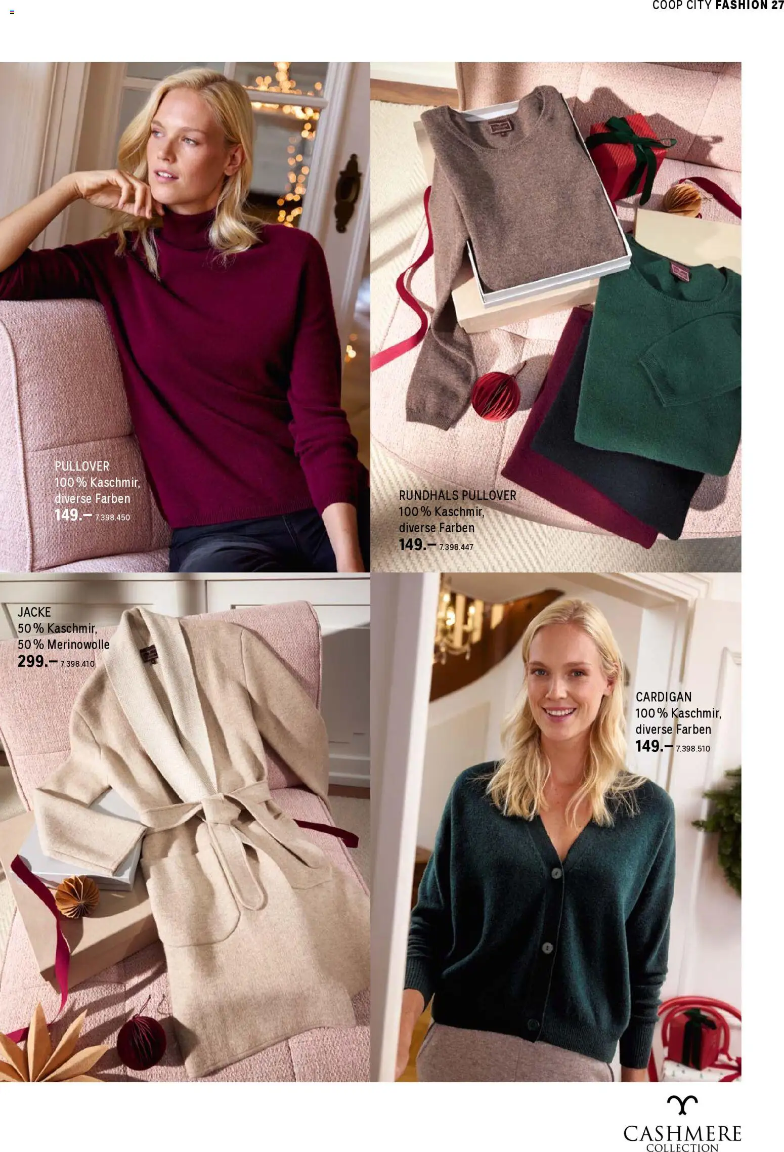 Coop City Aktionen – gültig ab 10.11.2025 | Seite: 27 | Produkte: Cardigan, Pullover, Jacke