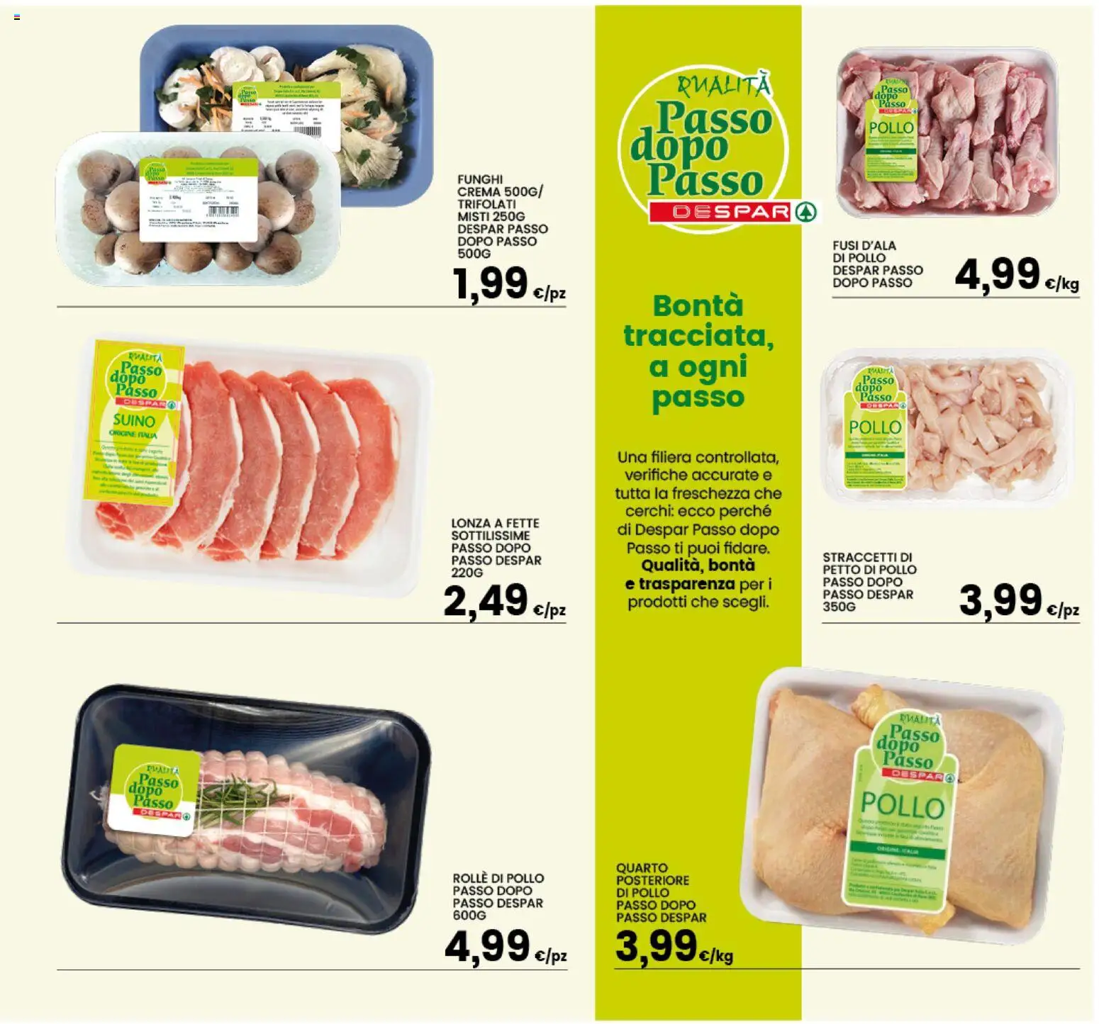 Volantino Interspar del 16.03.2026 | Pagina: 13 | Prodotti: Petto di Pollo, Pollo, Suino, Funghi