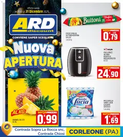 Anteprima del volantino ARD Discount Nuova Apertura Corleone catalogo valido a partire dal 12.12.2025