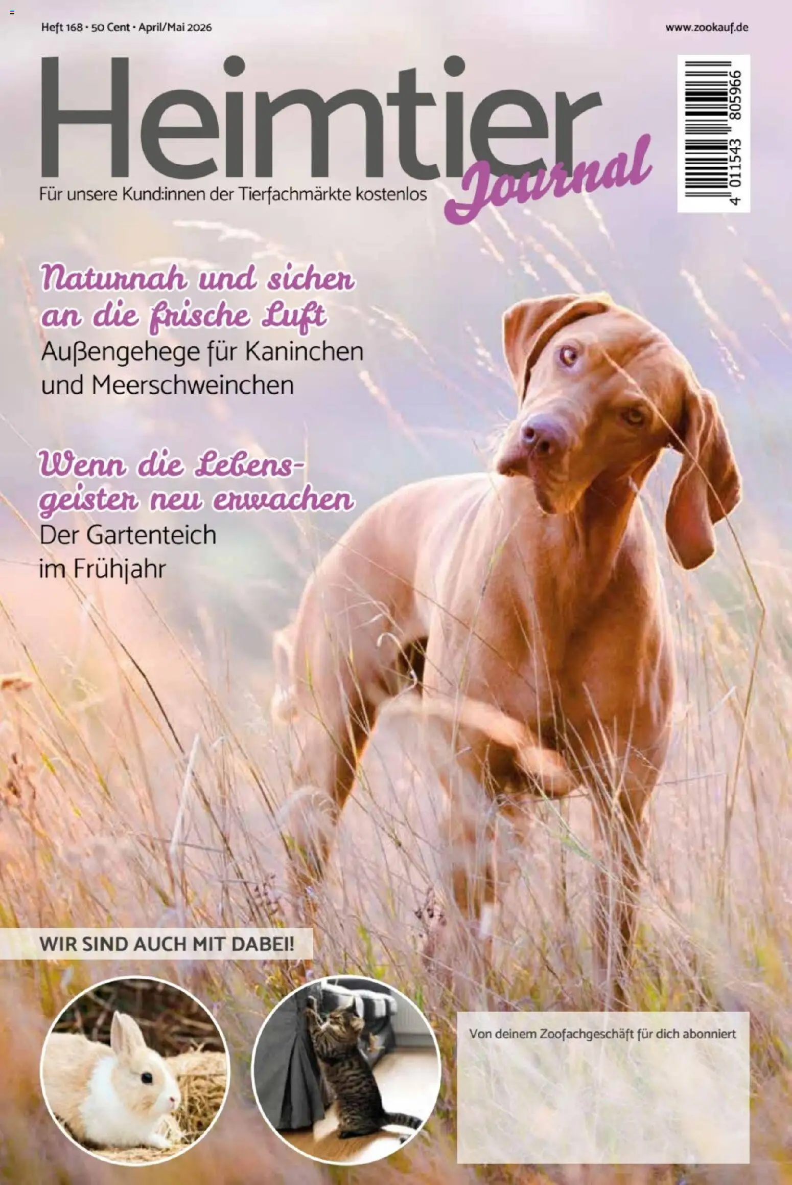 zookauf Heimtier Journal – gültig ab 01.04.2026 | Seite: 1 | Produkte: Kaninchen