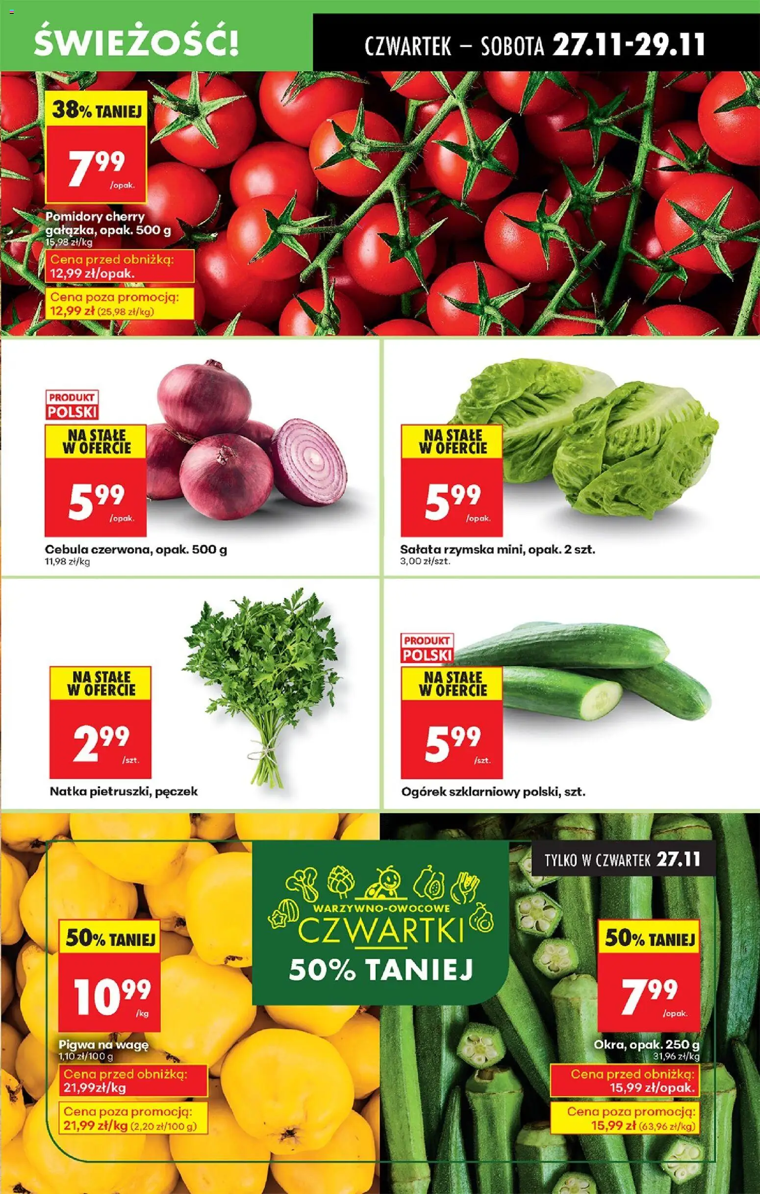 Biedronka Black Friday od 27.11.2025 | Strona: 21 | Produkty: Pigwa, Pomidory, Ogórek szklarniowy