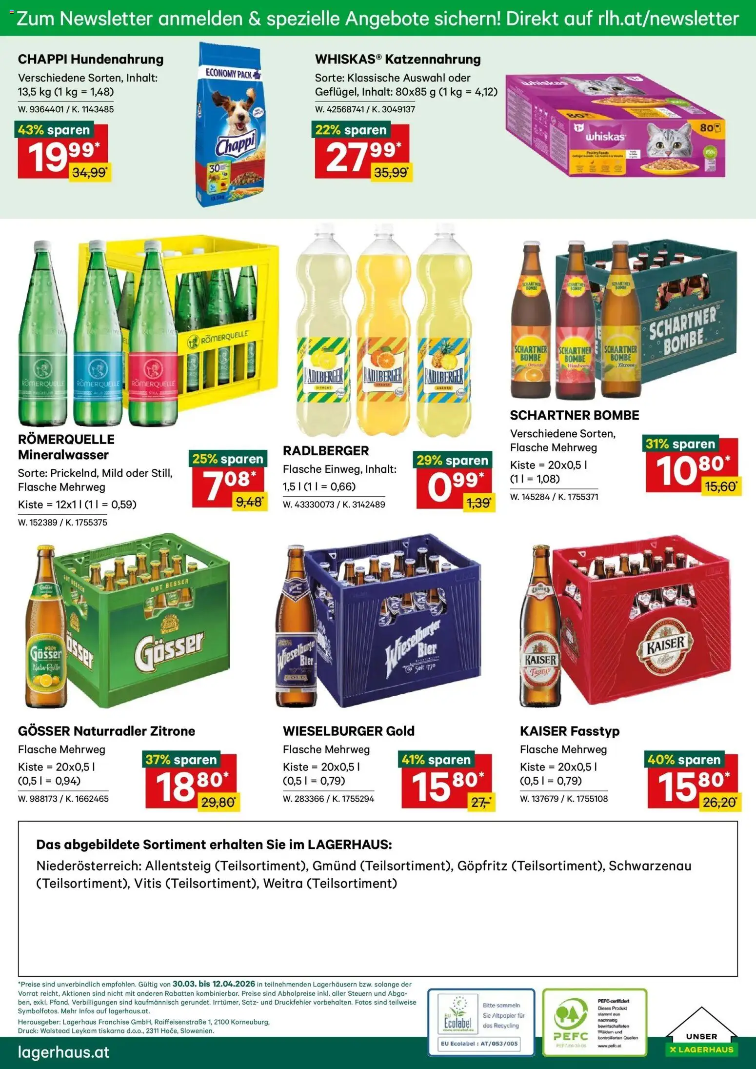 Lagerhaus Wochen Angebote gültig ab 30.03.2026 | Seite: 6 | Produkte: Zitrone, Himbeere, Bier