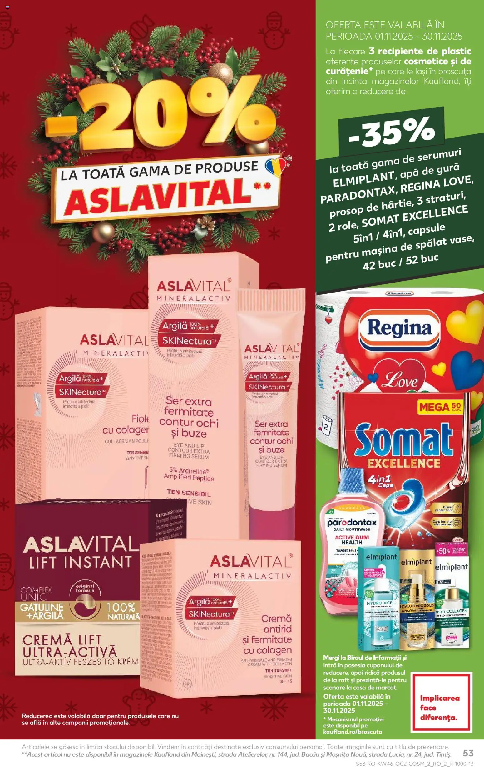 Noul catalog Kaufland – valabil de la 12.11.2025 | Pagină: 53 | Produse: Serum, Raft, Role, Recipiente