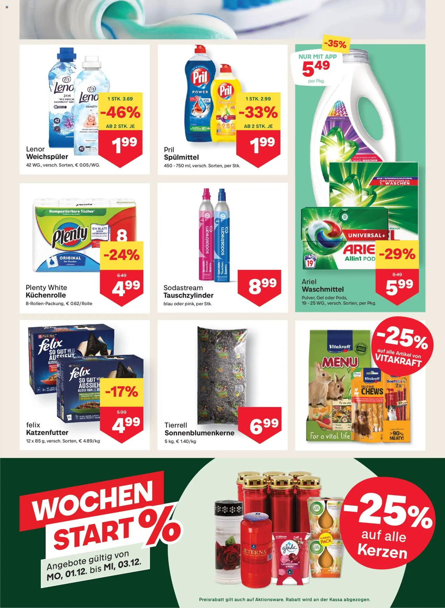 MPREIS Flugblatt gültig ab 27.11.2025 | Seite: 11 | Produkte: Weichspüler, Waschmittel