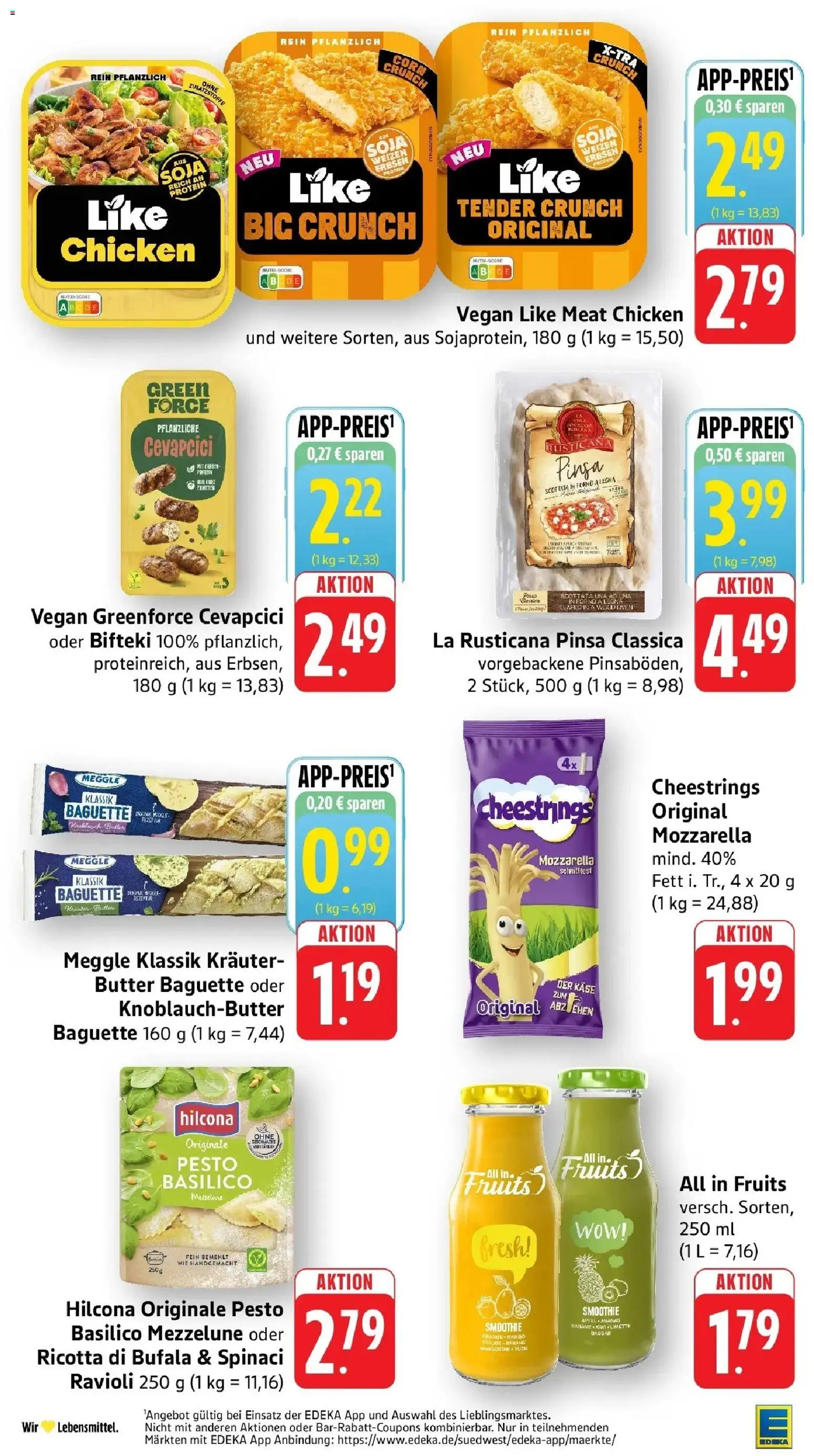 Edeka prospekt Bitburg	 – gültig ab 19.04.2026 | Seite: 20 | Produkte: Käse, Like meat, Knoblauch, Limette