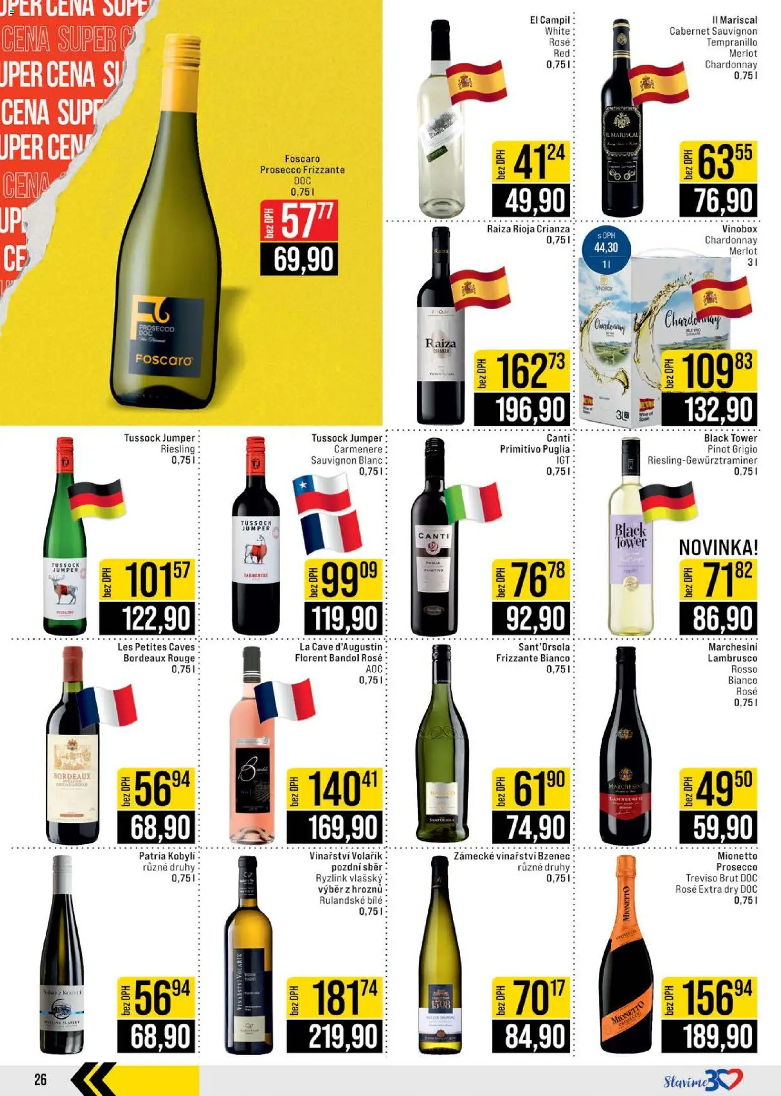 Jip leták - Cash & Carry od 12.11.2025 | Strana: 26 | Produkty: Lambrusco, Prosecco, Merlot, Primitivo