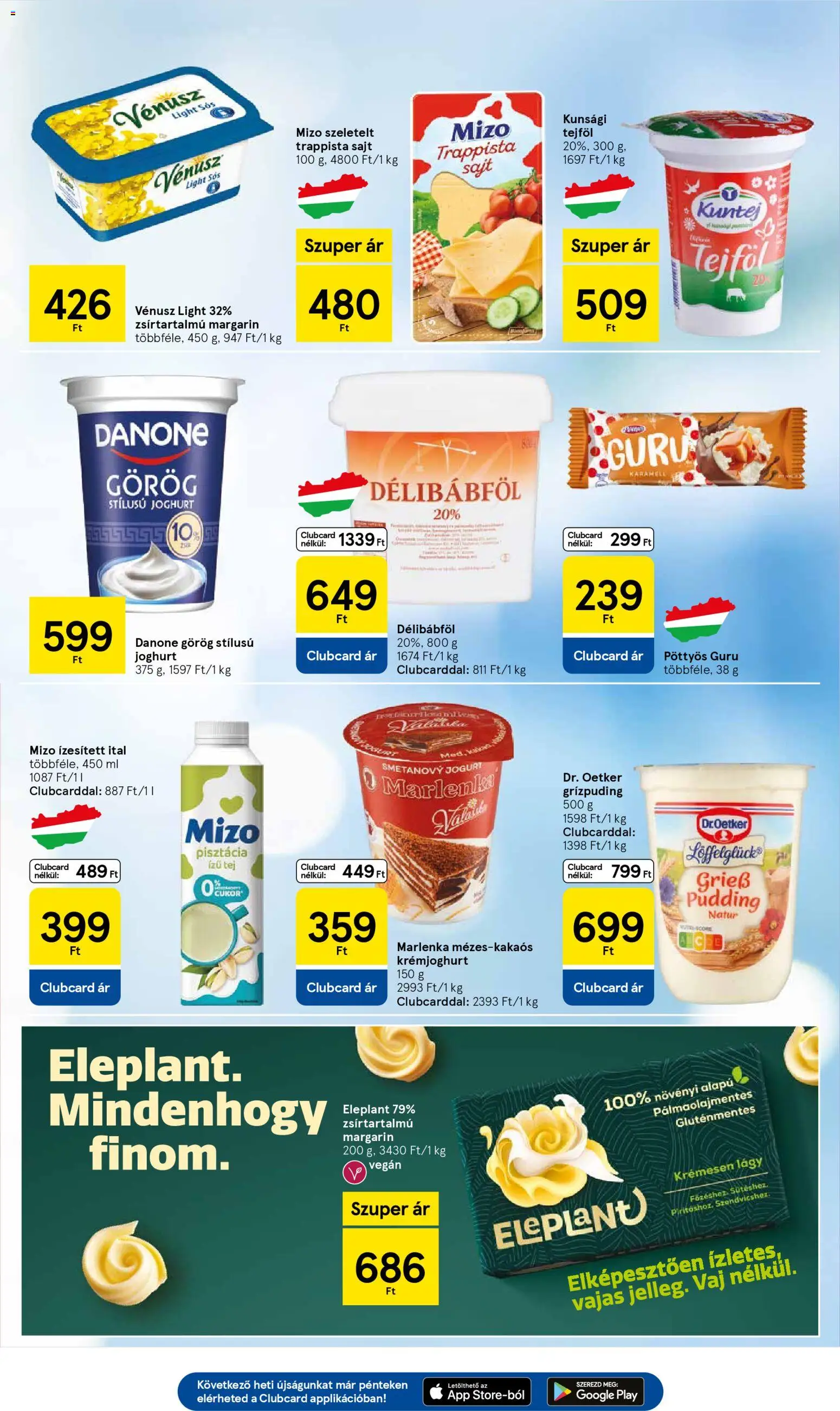 Tesco akciós ujság - amely érvényes a következő dátumtól: 30.10.2025 | Oldal: 19 | Termékek: Vaj, Joghurt, Gluténmentes, Trappista sajt