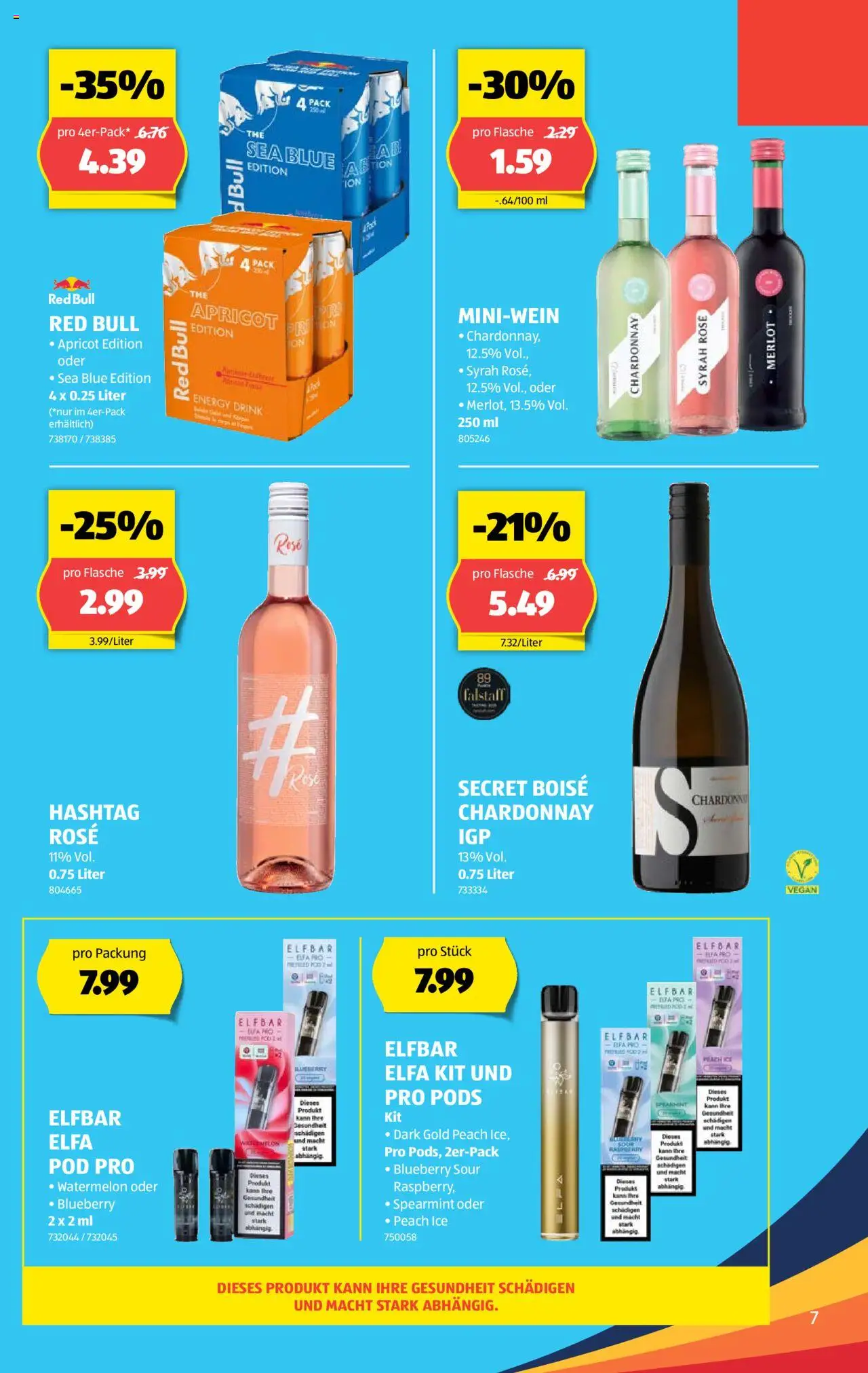 Aldi Aktionen ab 28.08.2025 | Seite: 7 | Produkte: Red bull, Merlot
