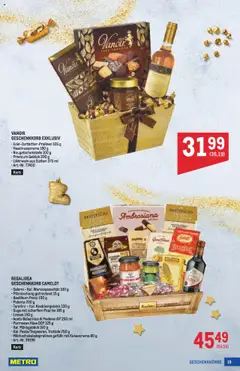 Metro  Deko & Geschenke ab 16.10.2025 gültig | Seite: 19 | Produkte: Korb, Käse, Salami, Bain moussant