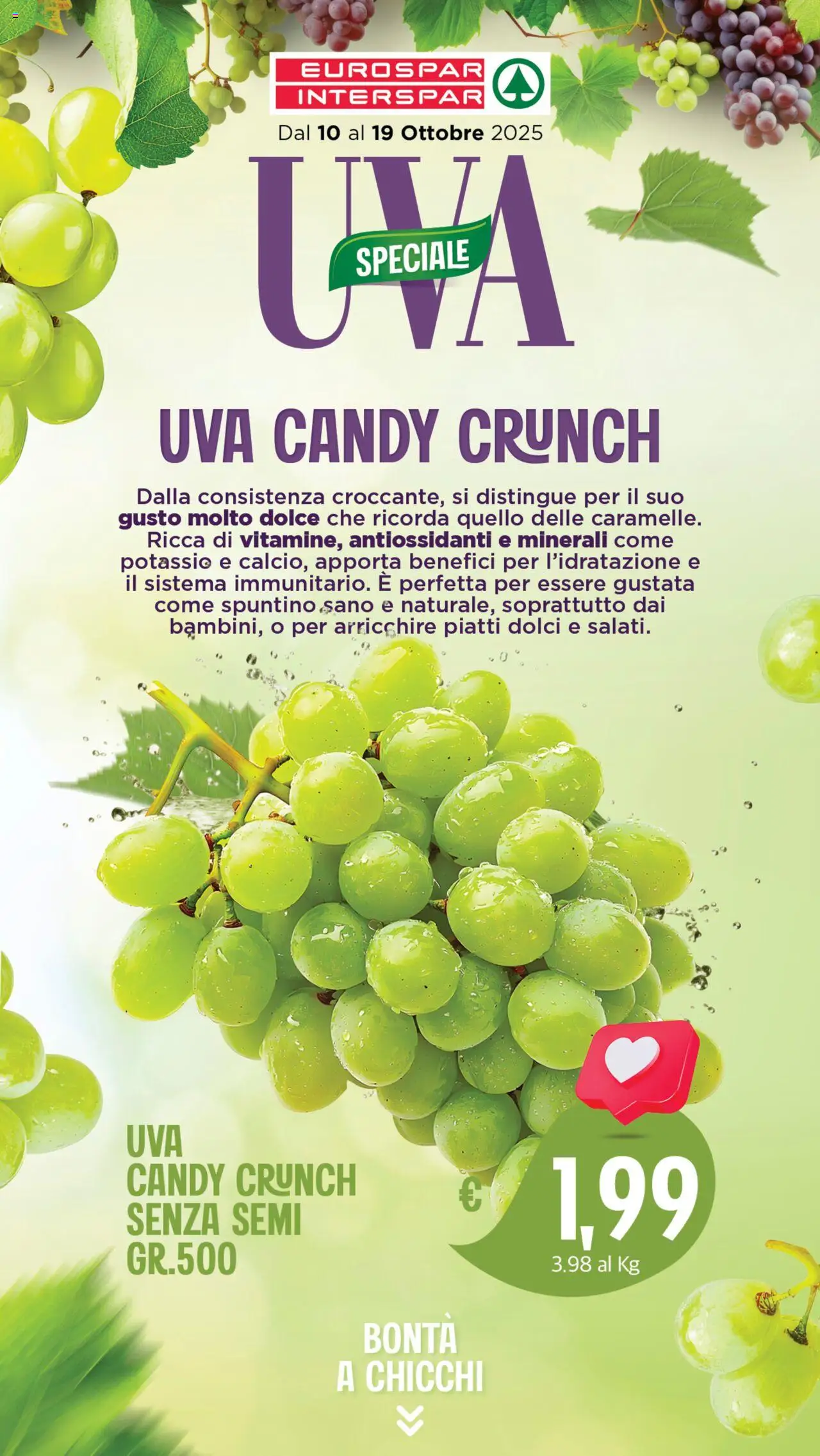 Volantino Interspar del 10.10.2025 | Pagina: 4 | Prodotti: Uva