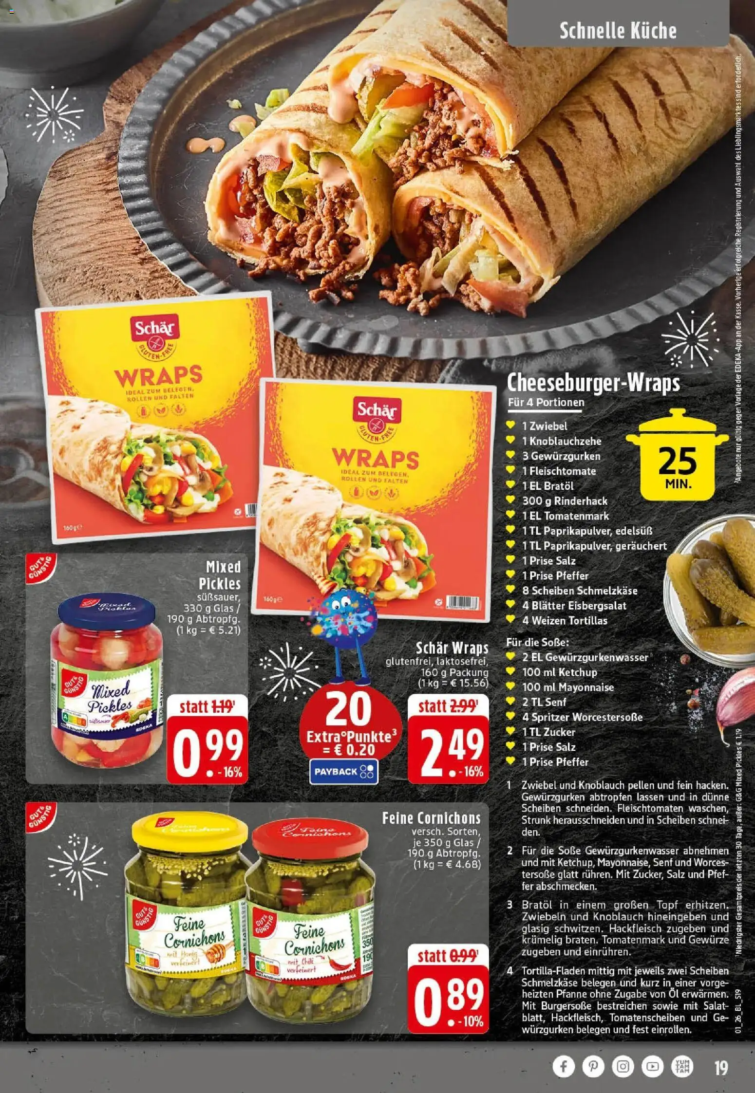 Edeka prospekt Recke	 – gültig ab 28.12.2025 | Seite: 19 | Produkte: Soße, Zucker, Chili, Salat
