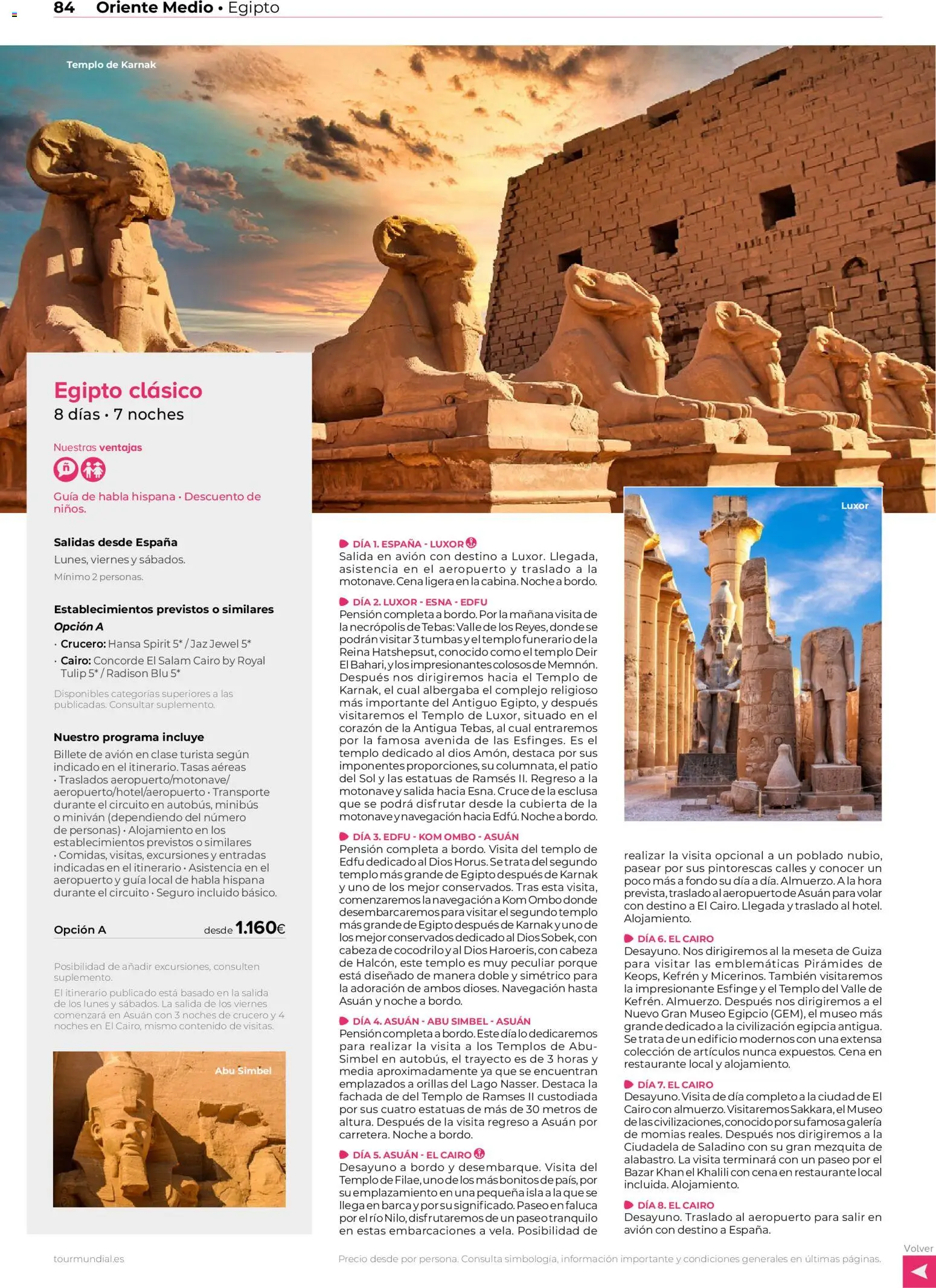 Viajes El Corte Inglés Africa y Oriente Medio │ válido desde el 01.01.2026 | Página: 84 | Productos: Navegación