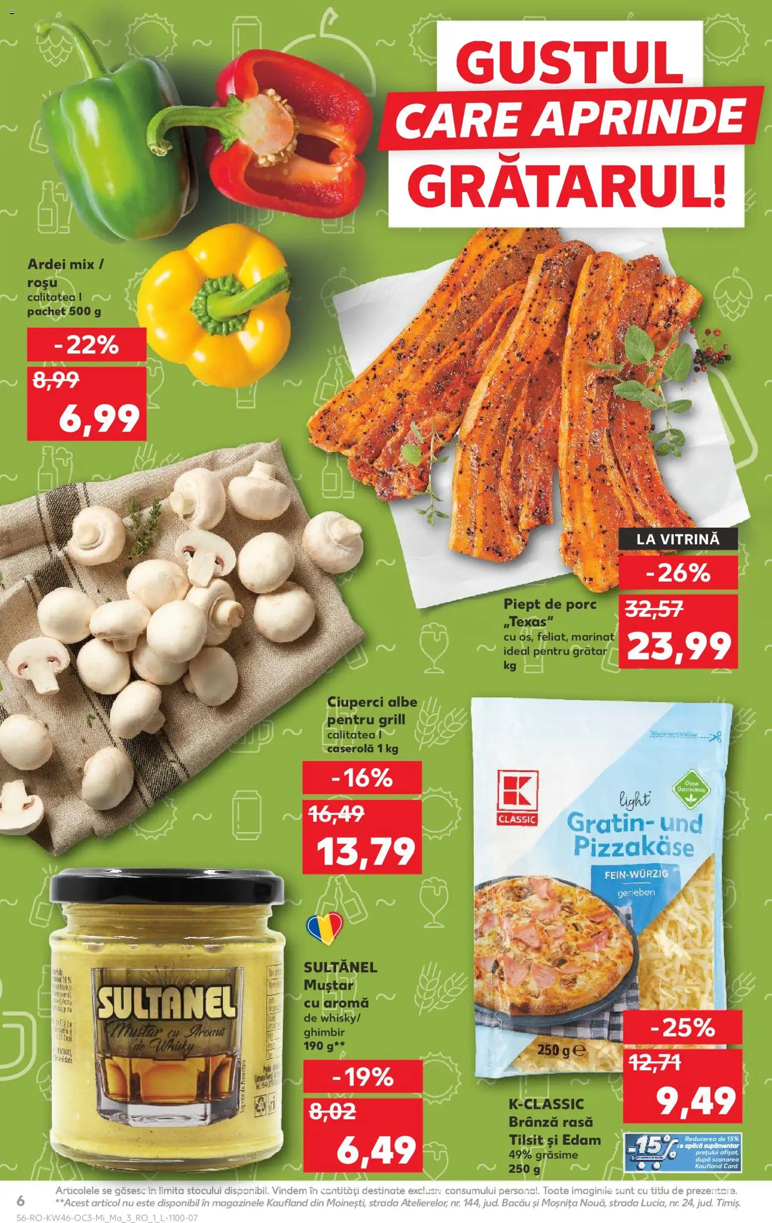 Noul catalog Kaufland – valabil de la 12.11.2025 | Pagină: 6 | Produse: Grill, Ciuperci, Ardei, Muștar