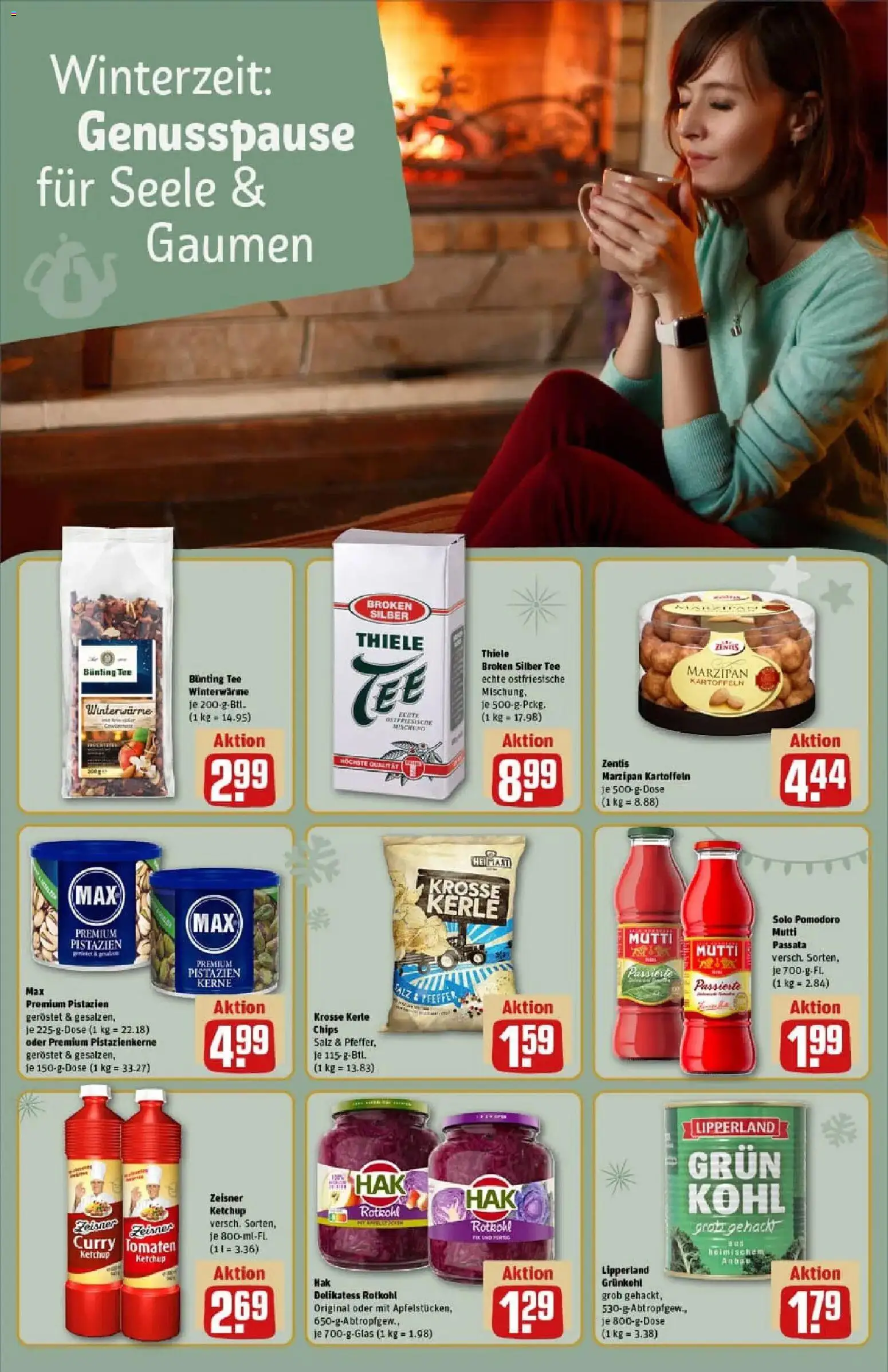 Rewe prospekt Vechta	 – gültig ab 01.12.2025 | Seite: 16 | Produkte: Rotkohl, Kartoffeln, Salz, Ketchup