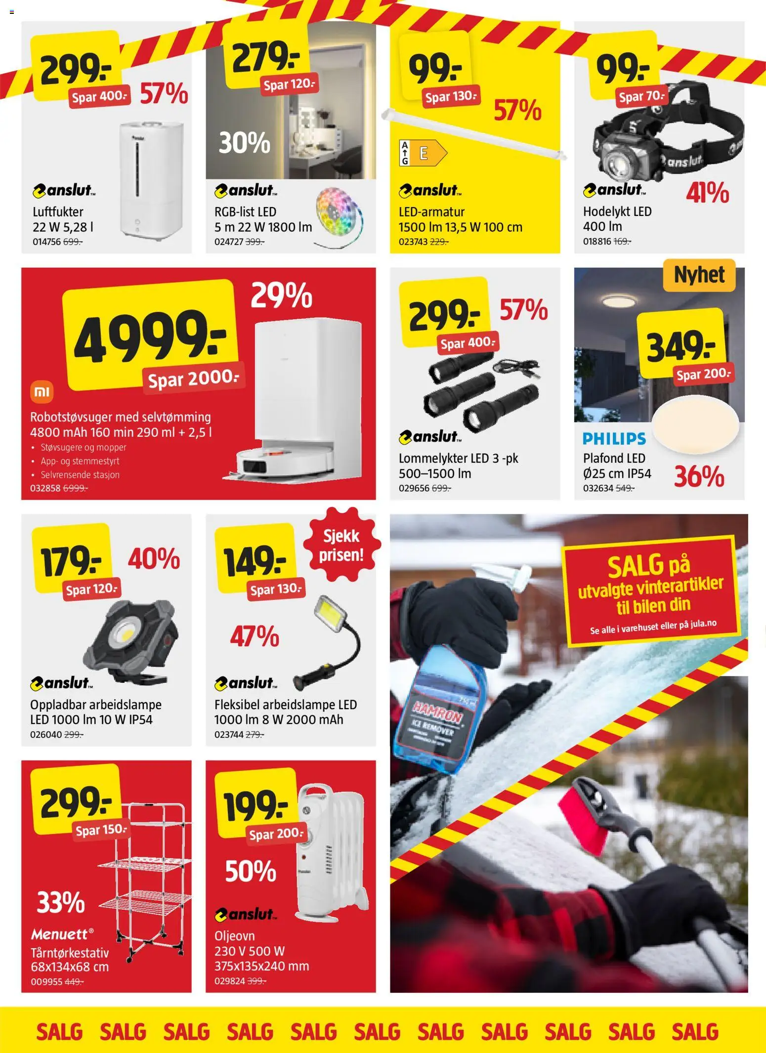 {H1} | Side: 4 | Produkter: Arbeidslampe, Robotstøvsuger