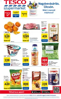 Tesco Szupermarket - Akciós újság  - amely érvényes a következő dátumtól: 22.01.2026