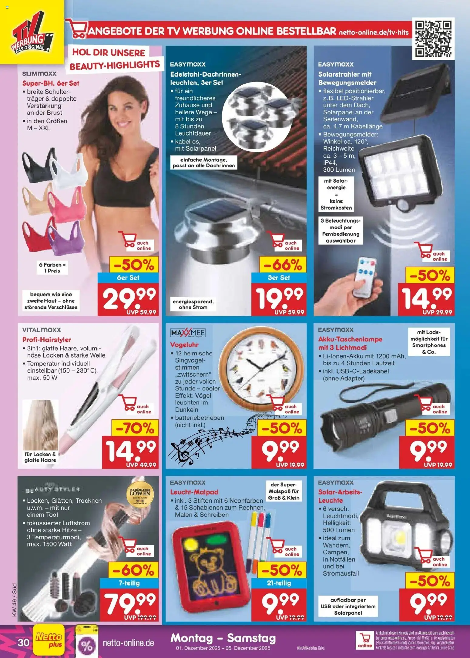 Netto Marken-Discount prospekt Mauern	 – gültig ab 01.12.2025 | Seite: 32 | Produkte: Adapter, USB, Smartphones, TV