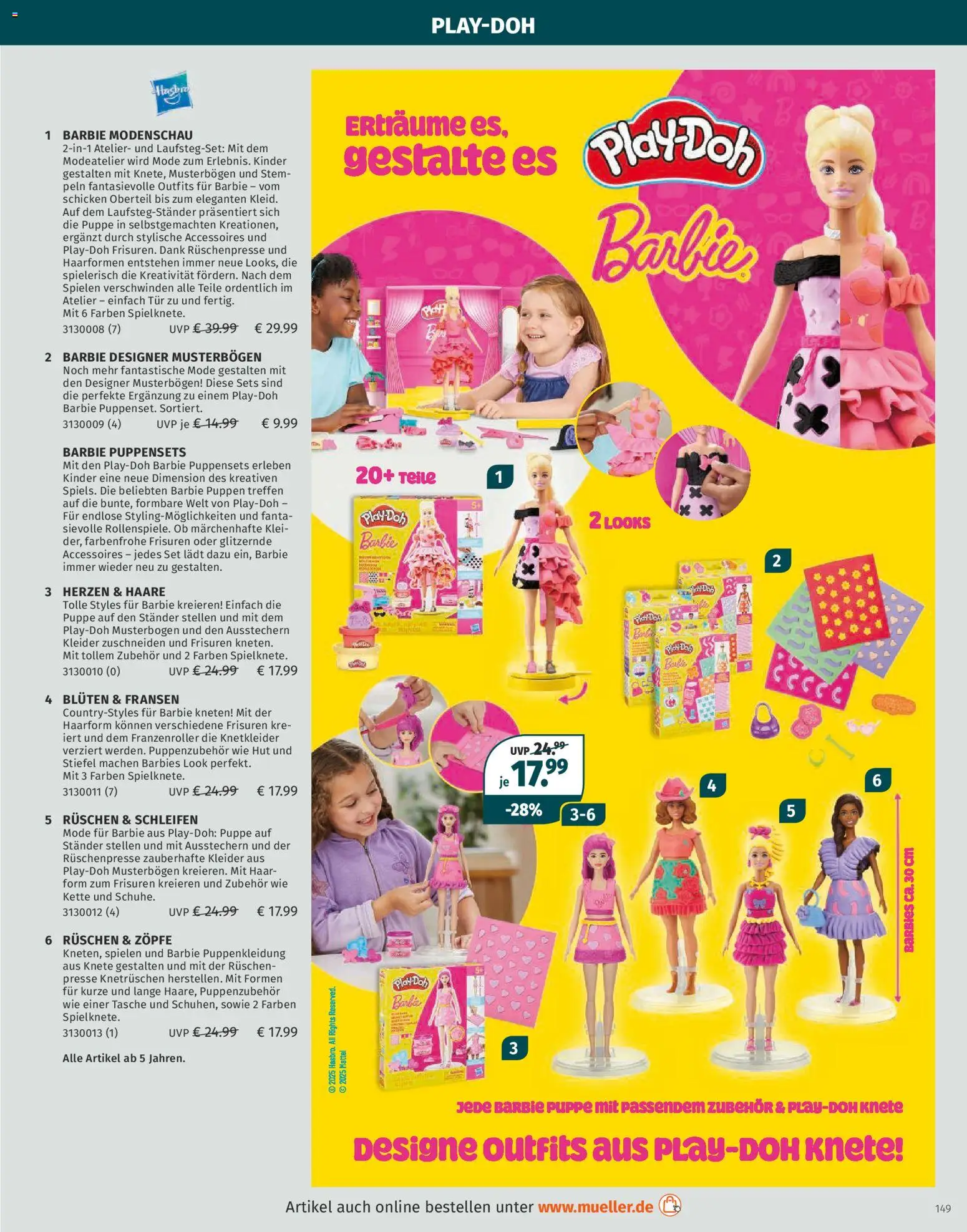Müller Spielwarenkatalog – gültig ab 27.10.2025 | Seite: 149 | Produkte: Tasche, Tür, Stiefel, Hut