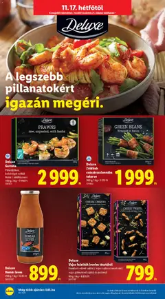 Deluxe Garnéla, Páncéljában, belsőségek nélkül Natúr / zöldfűszeres - amely érvényes a következő dátumtól: 17.11.2025 | Oldal: 2