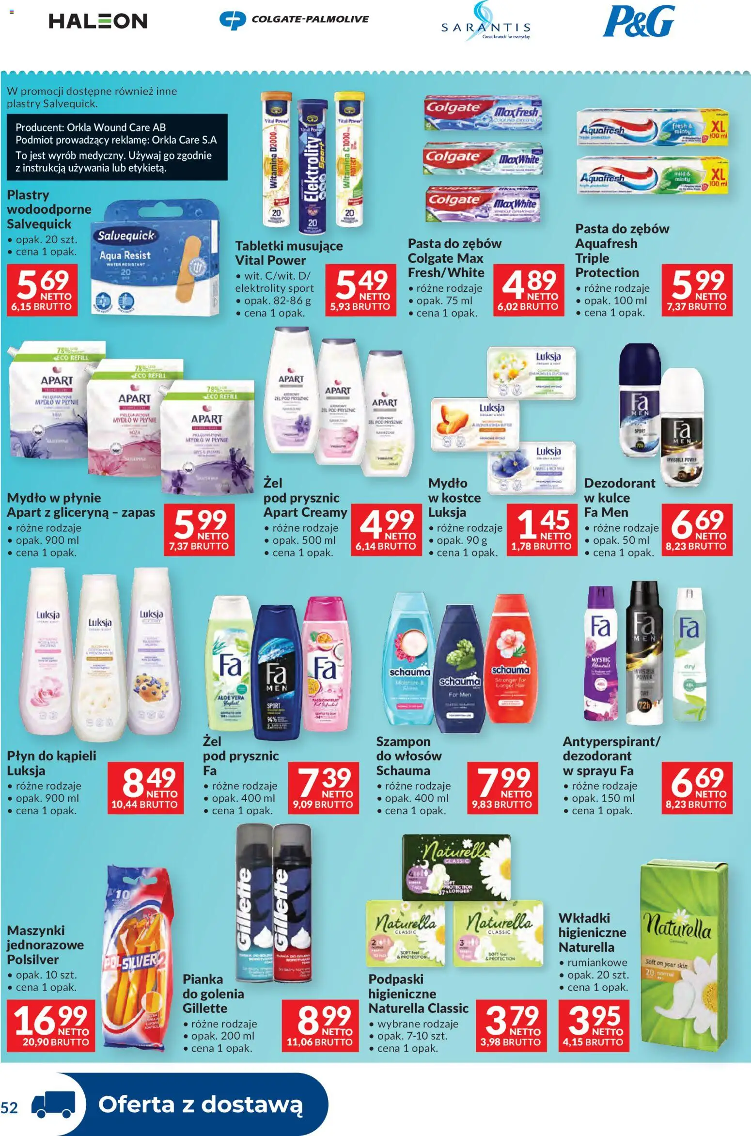 Makro Gazetka - Dystrybucja do sklepów od 11.11.2025 | Strona: 52 | Produkty: Płyn do kąpieli, Szampon, Mydło, Dezodorant