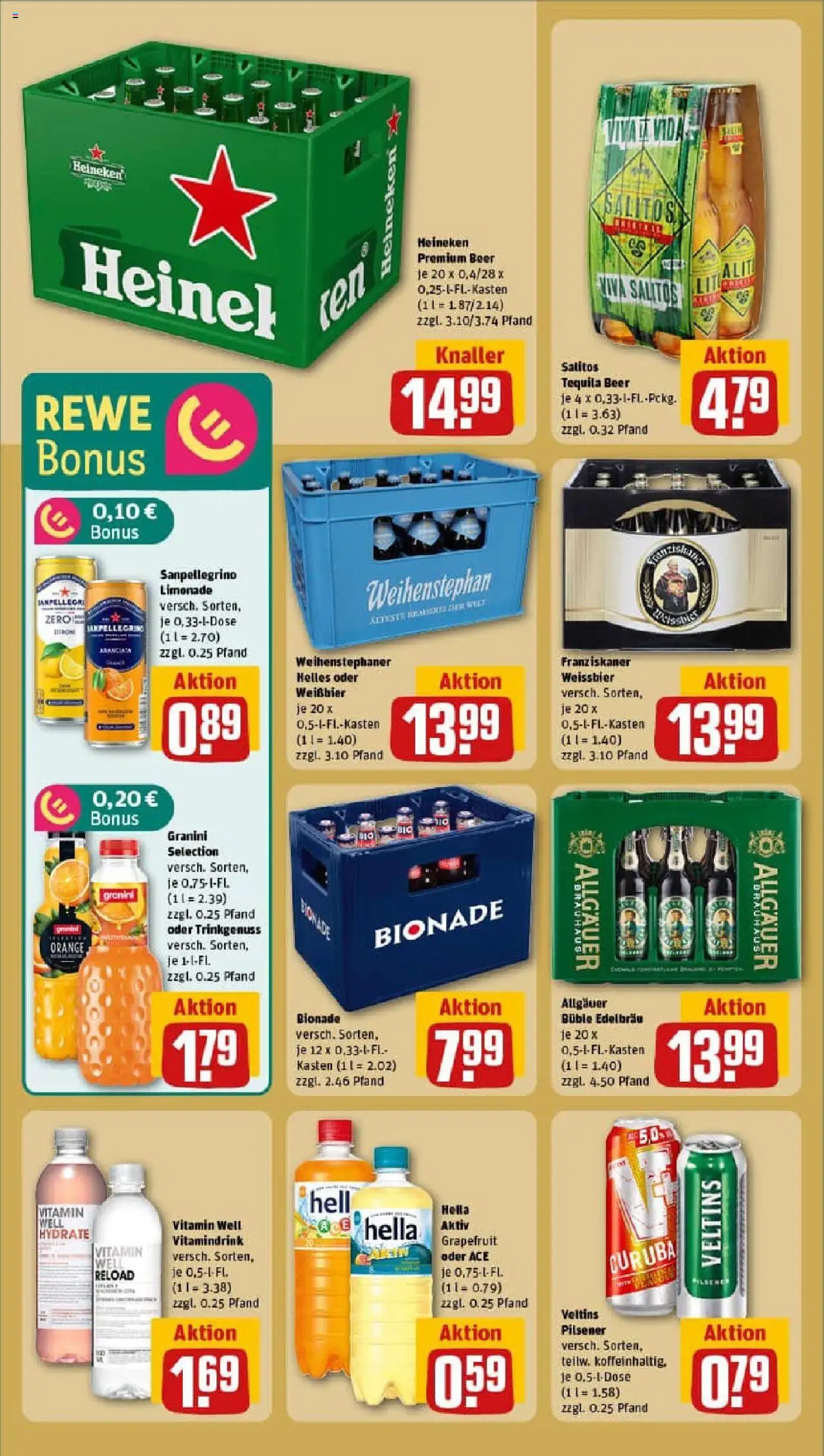 Rewe prospekt Frankfurt (Oder)	 - gültig ab dem 29.06.2025 | Seite: 18 | Produkte: Franziskaner, Limonade, Heineken, Veltins