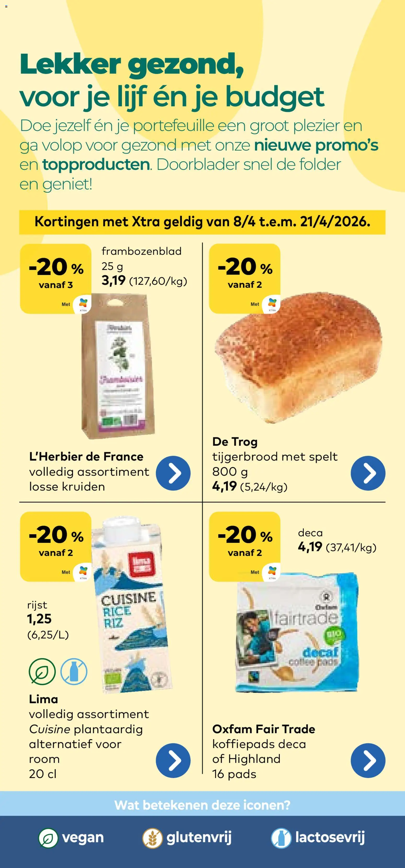 {H1} | Pagina: 4 | Producten: Rijst, Room, Pads, Koffiepads